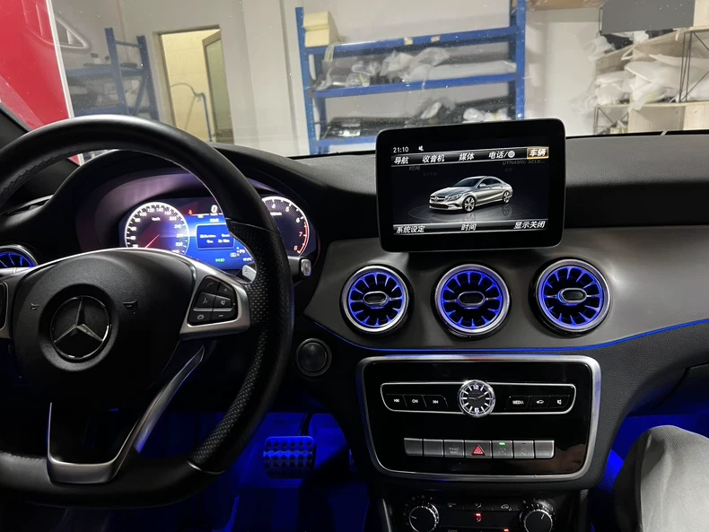Substituição moderna do painel de relógio LED para o painel do Mercedes-Benz – atualização elegante para os modelos CLS, Classe E, Classe C, GLA, GLC (antigo GLK), GLE, SLK e ML