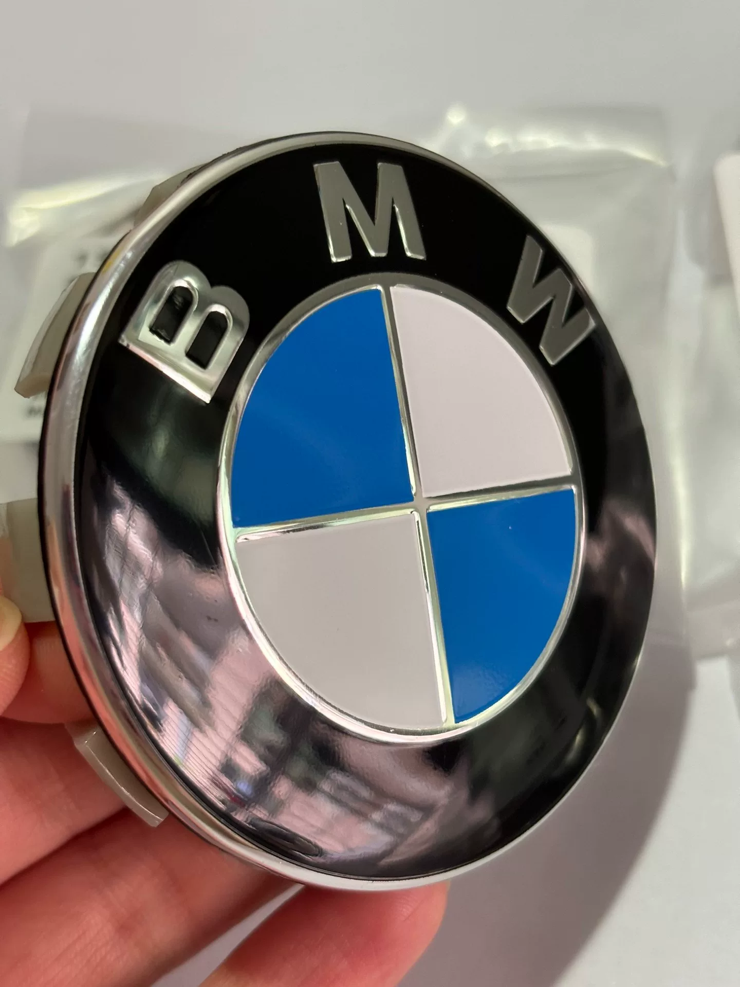 Tampa central de roda original BMW OEM com logotipo (68 mm e 56 mm)