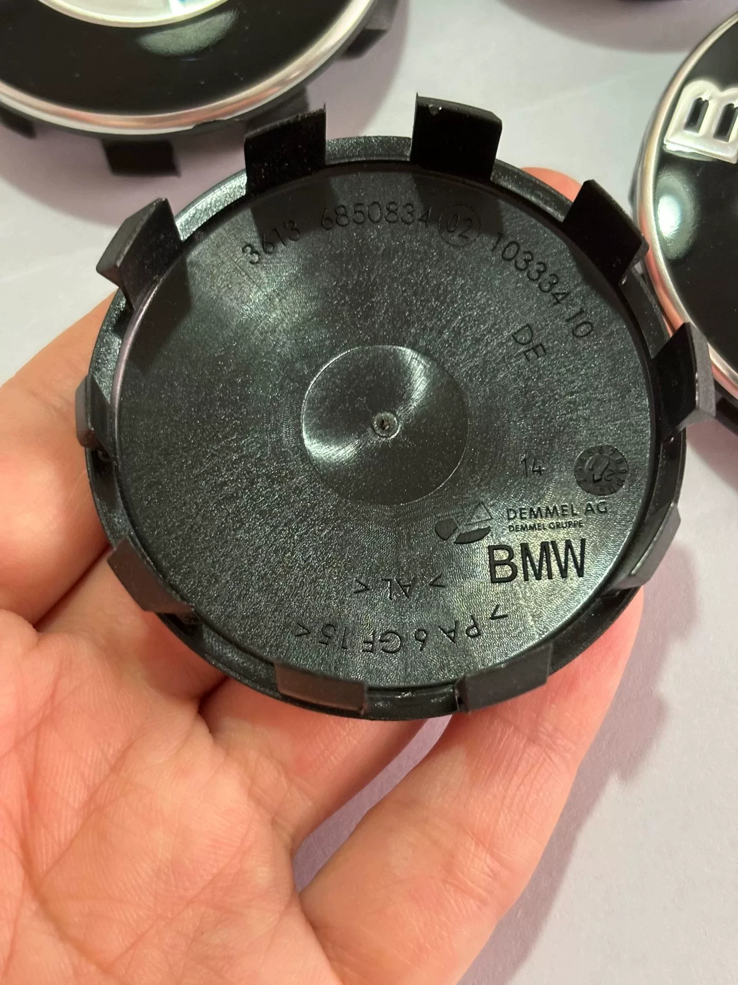 Tampa central de roda original BMW OEM com logotipo (68 mm e 56 mm)