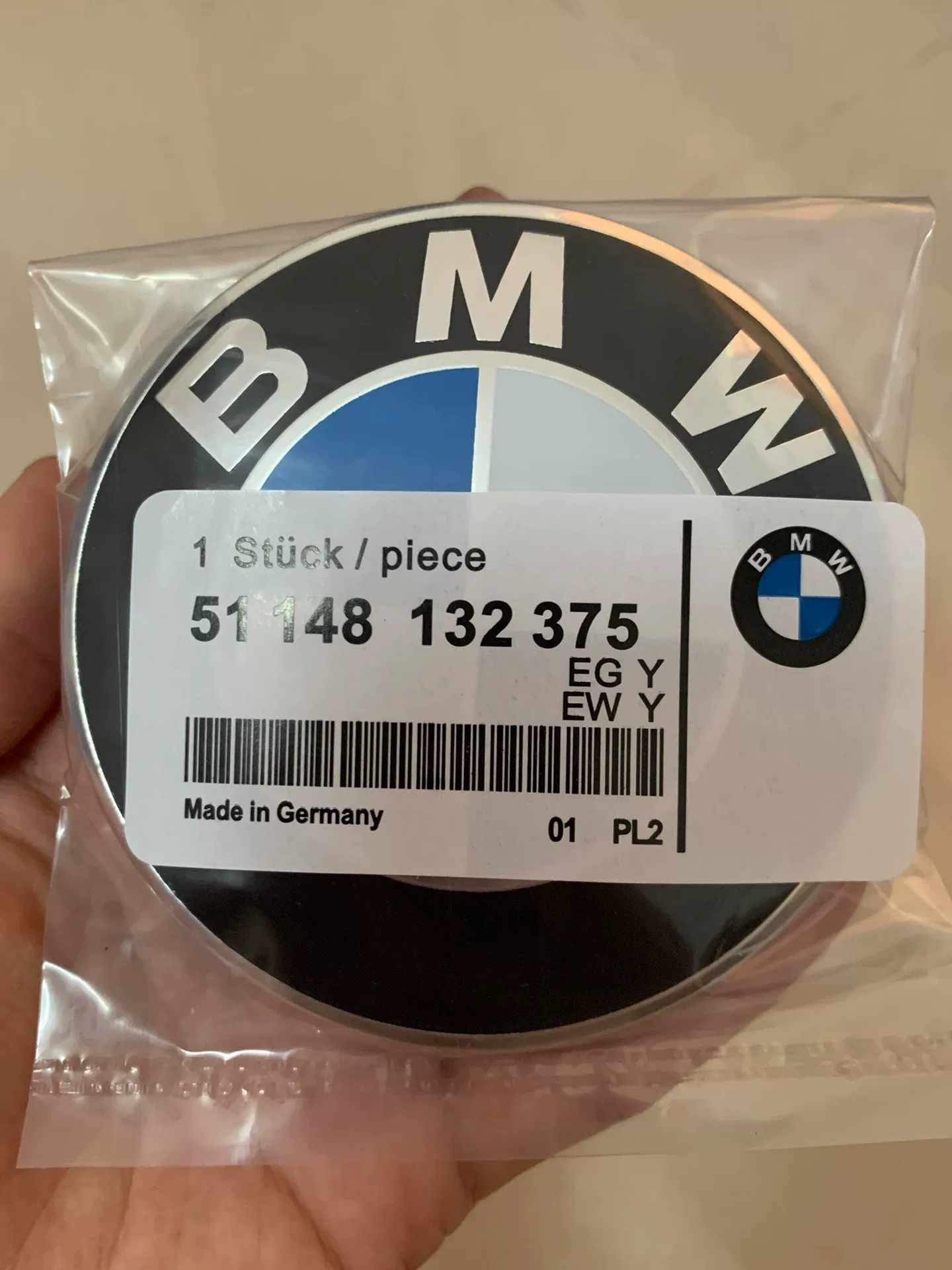 Tampa central de roda original BMW OEM com logotipo (68 mm e 56 mm)