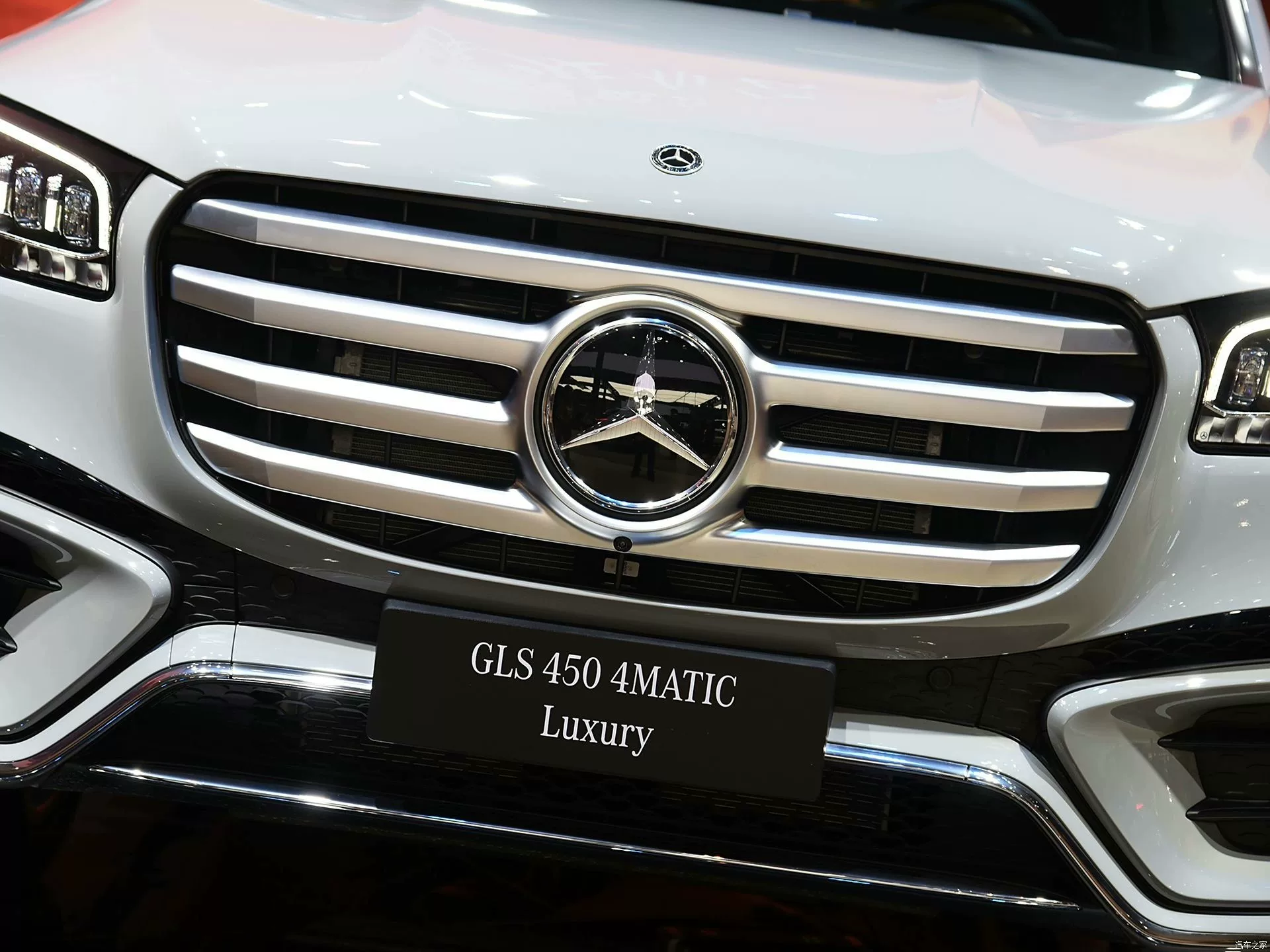 Mercedes-Benz GLS X167 Grade de radiador em aço tungstênio com acabamento eletrogalvanizado preto, modelo 2024–2025 (grade original de fábrica)