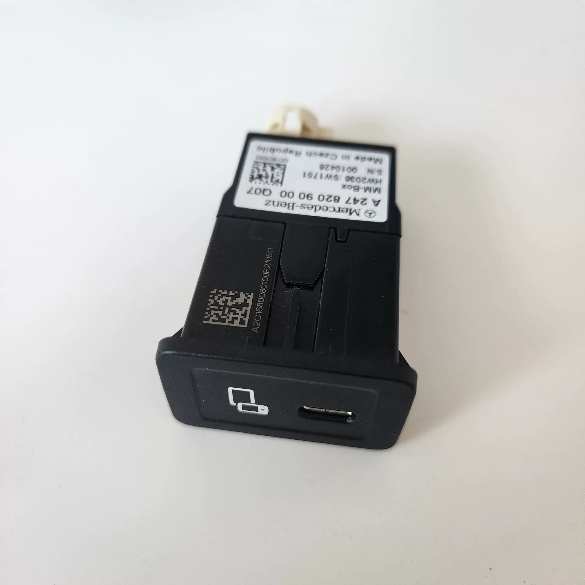 Genuine Mercedes-Benz USB-C Charging Module for C-Class, E-Class, GLC, and S-Class