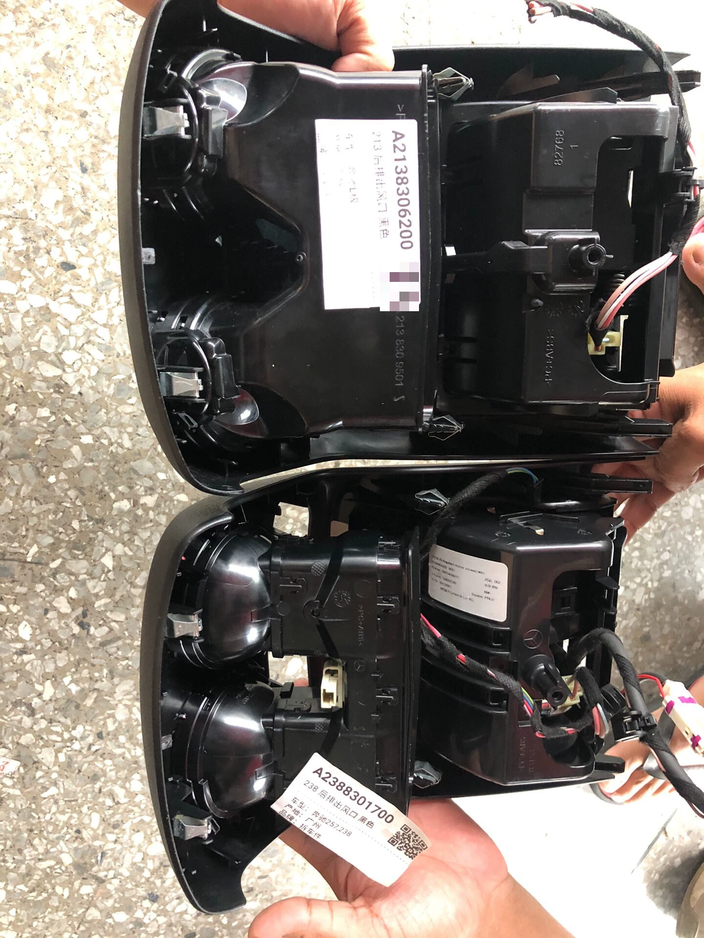 Panel de interruptores del conjunto de aire acondicionado trasero para Mercedes-Benz W205/W238