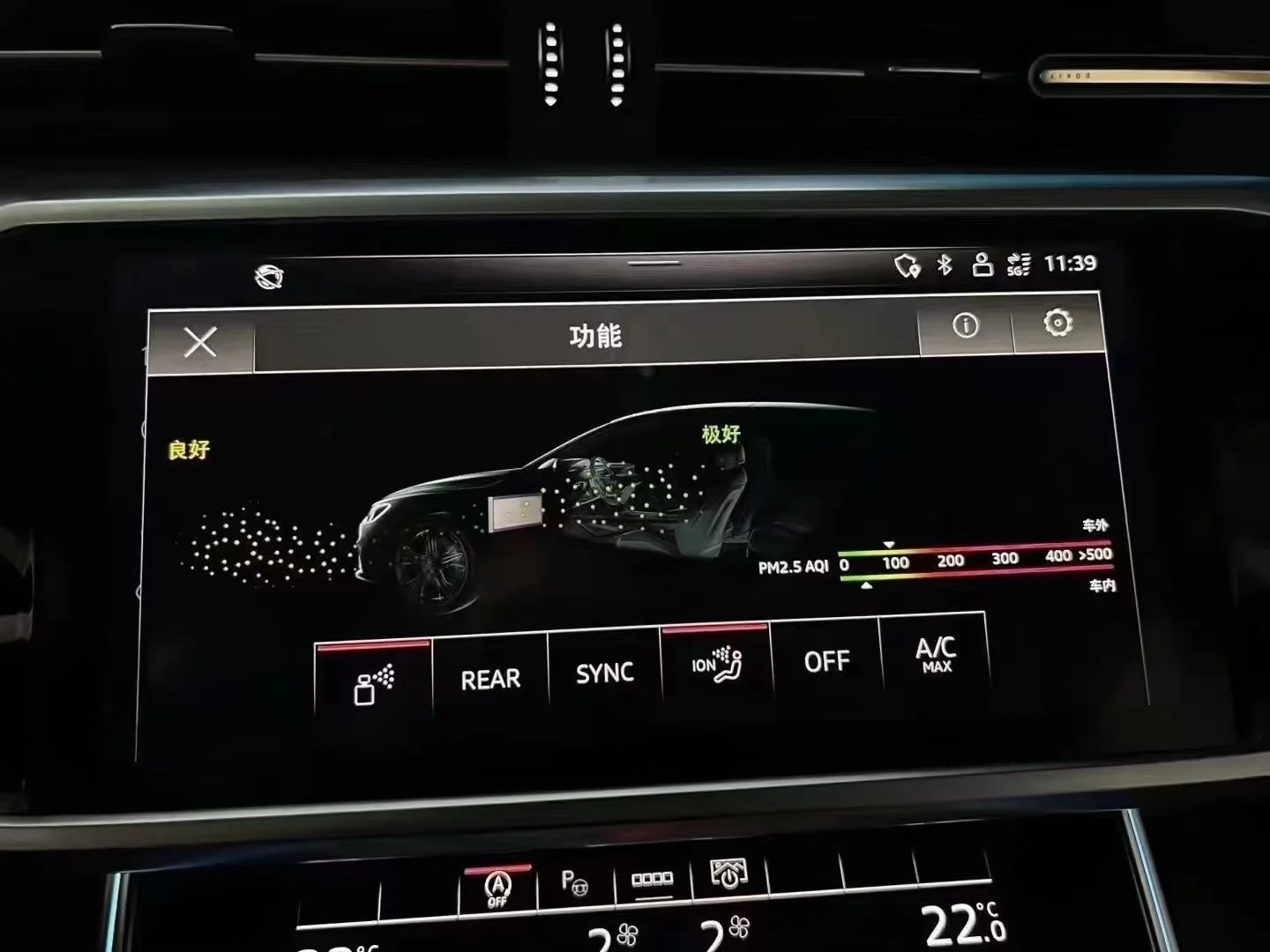 OEM-Style Aroma & Ionizer System for Audi A6 C8 (2019–2024) – Touchscreen Control, Adjustable Scent Intensity
