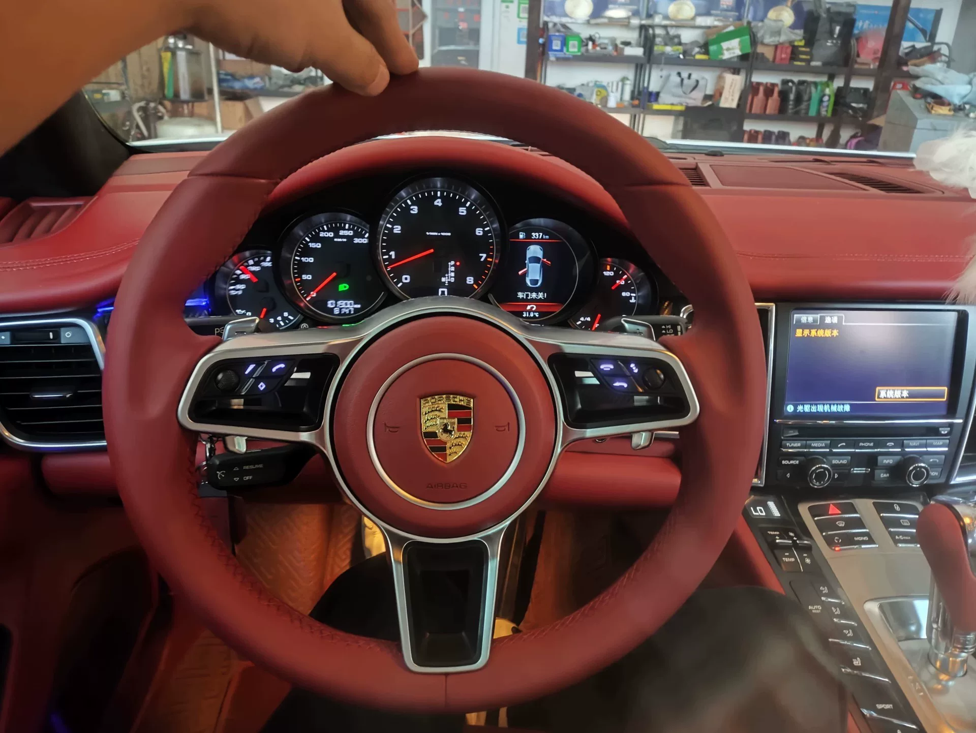Porsche OEM-Style Steering Wheel Upgrade Kit for 2010–2019 Models (Cayenne, Panamera, Boxster, 718, 911 991.1/991.2) with Plug-and-Play Decoder