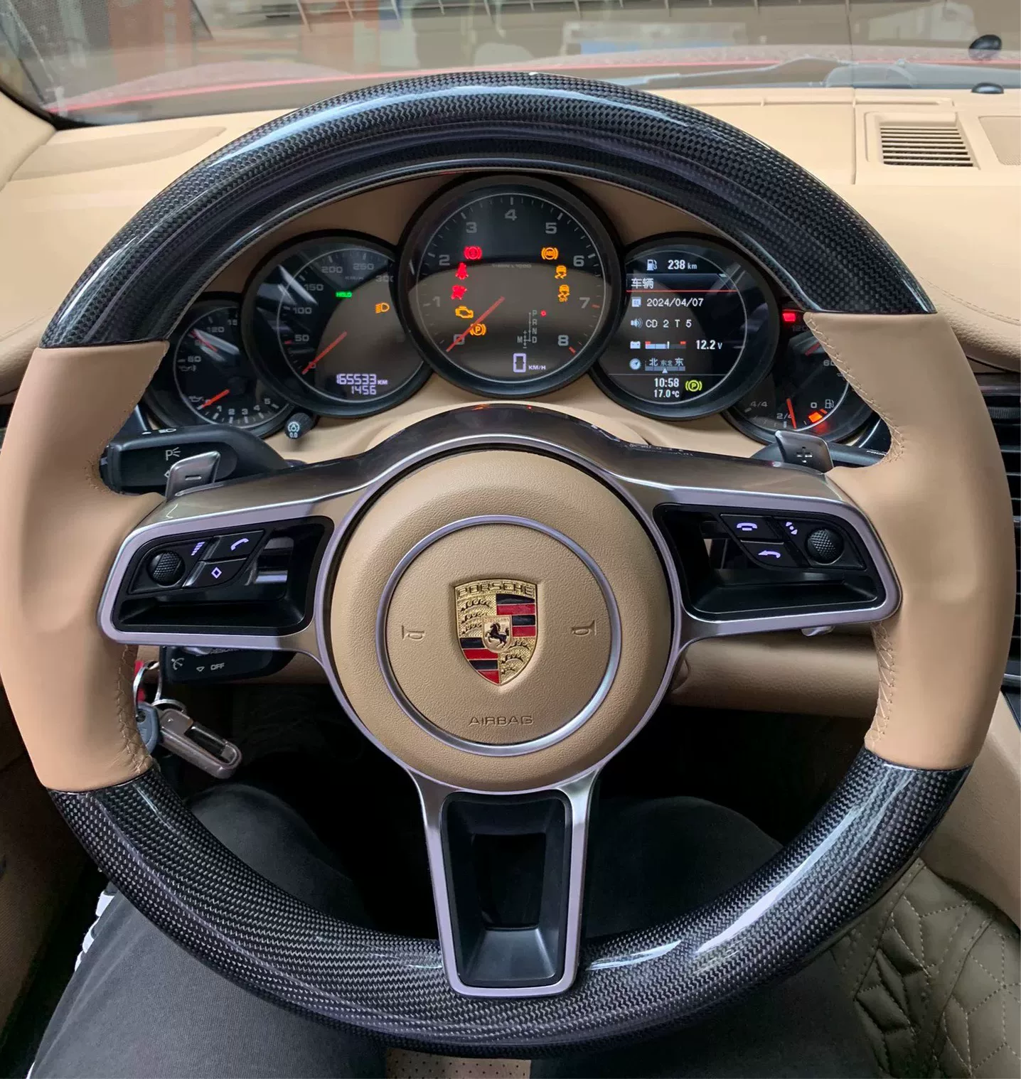 Porsche OEM-Style Steering Wheel Upgrade Kit for 2010–2019 Models (Cayenne, Panamera, Boxster, 718, 911 991.1/991.2) with Plug-and-Play Decoder