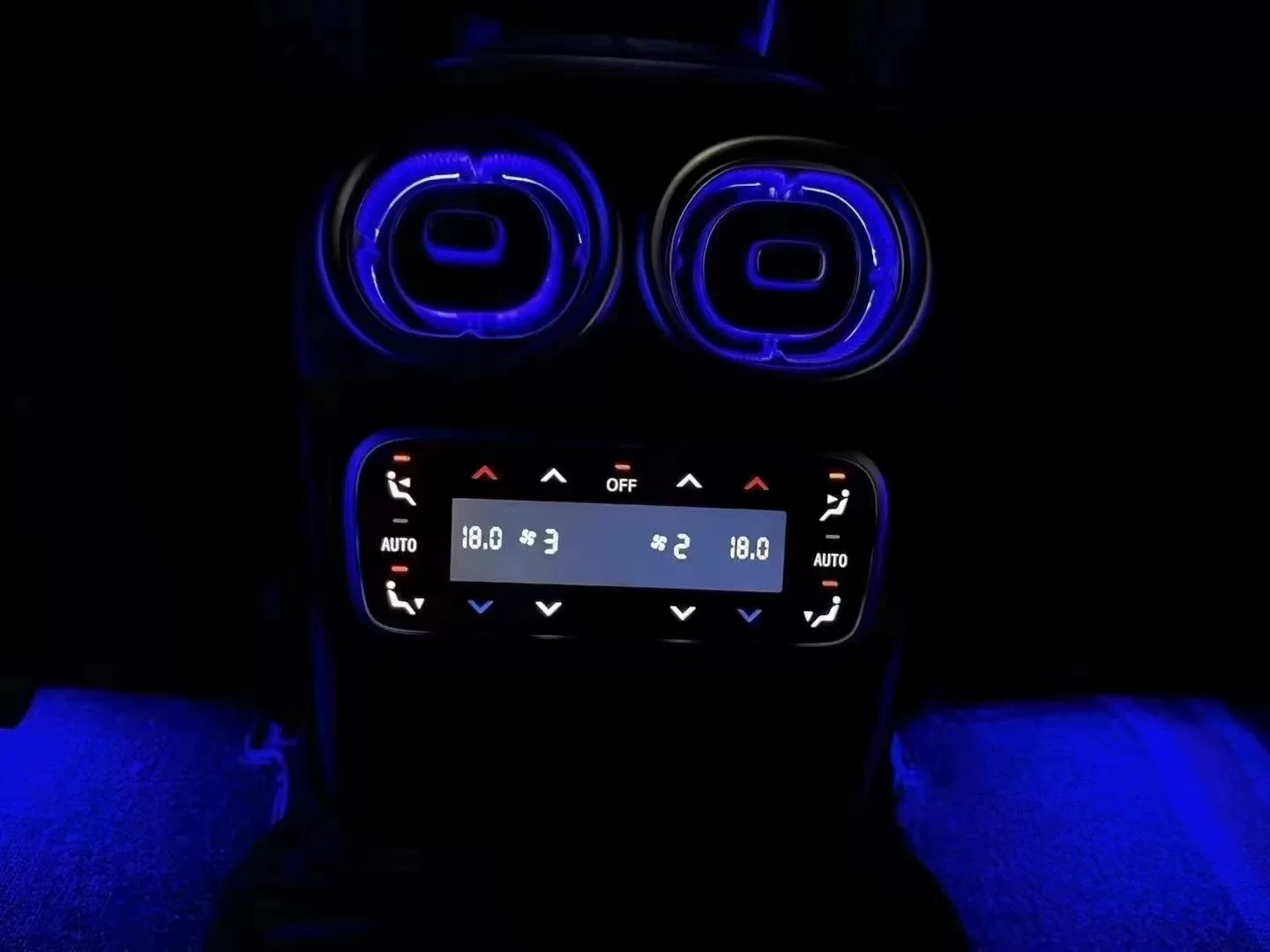 W206 Painel de Controle Traseiro do Ar-Condicionado da Mercedes-Benz Classe C (Touch LCD)