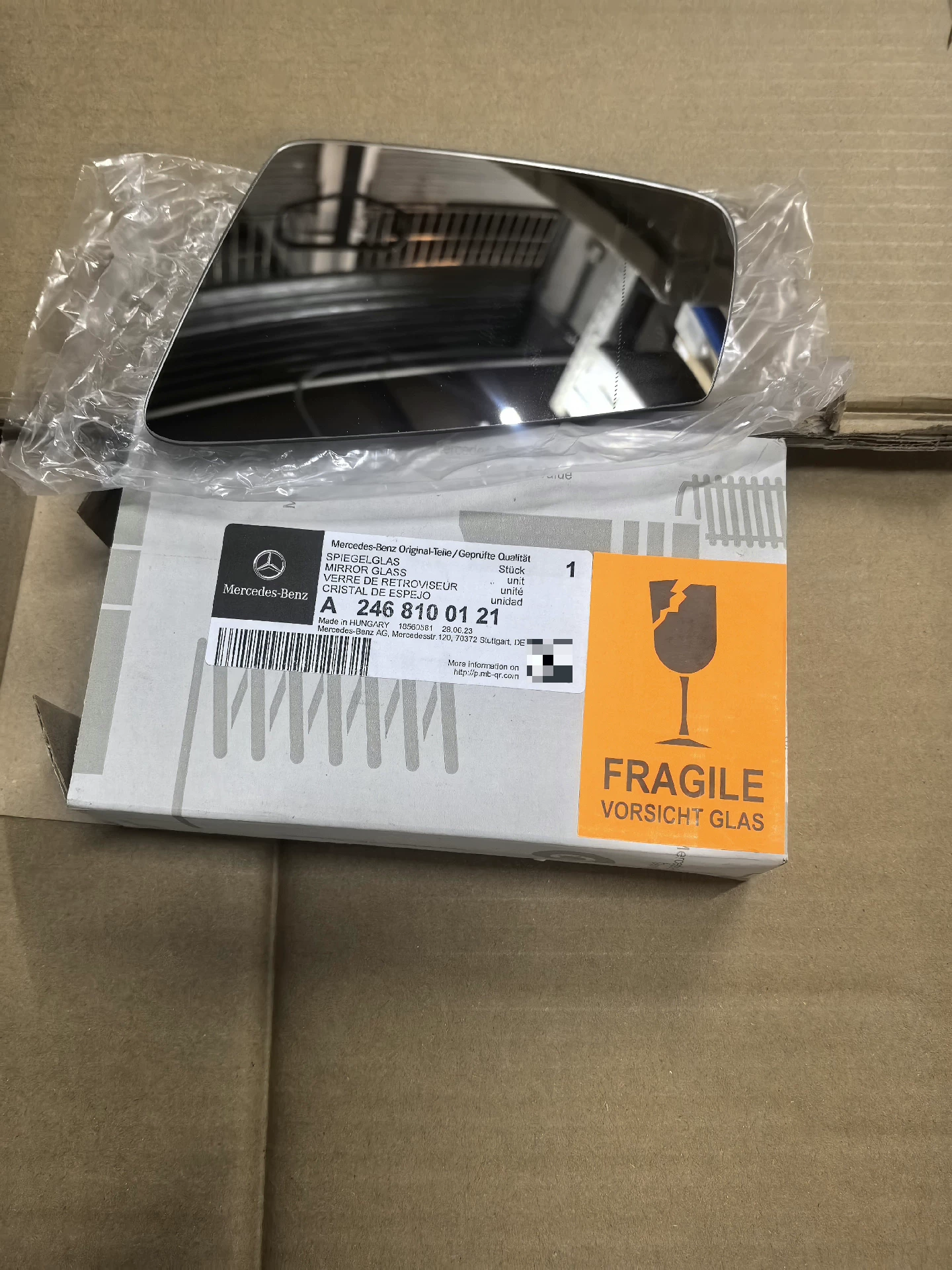Vidrio de espejo retrovisor OEM para automóviles Mercedes-Benz