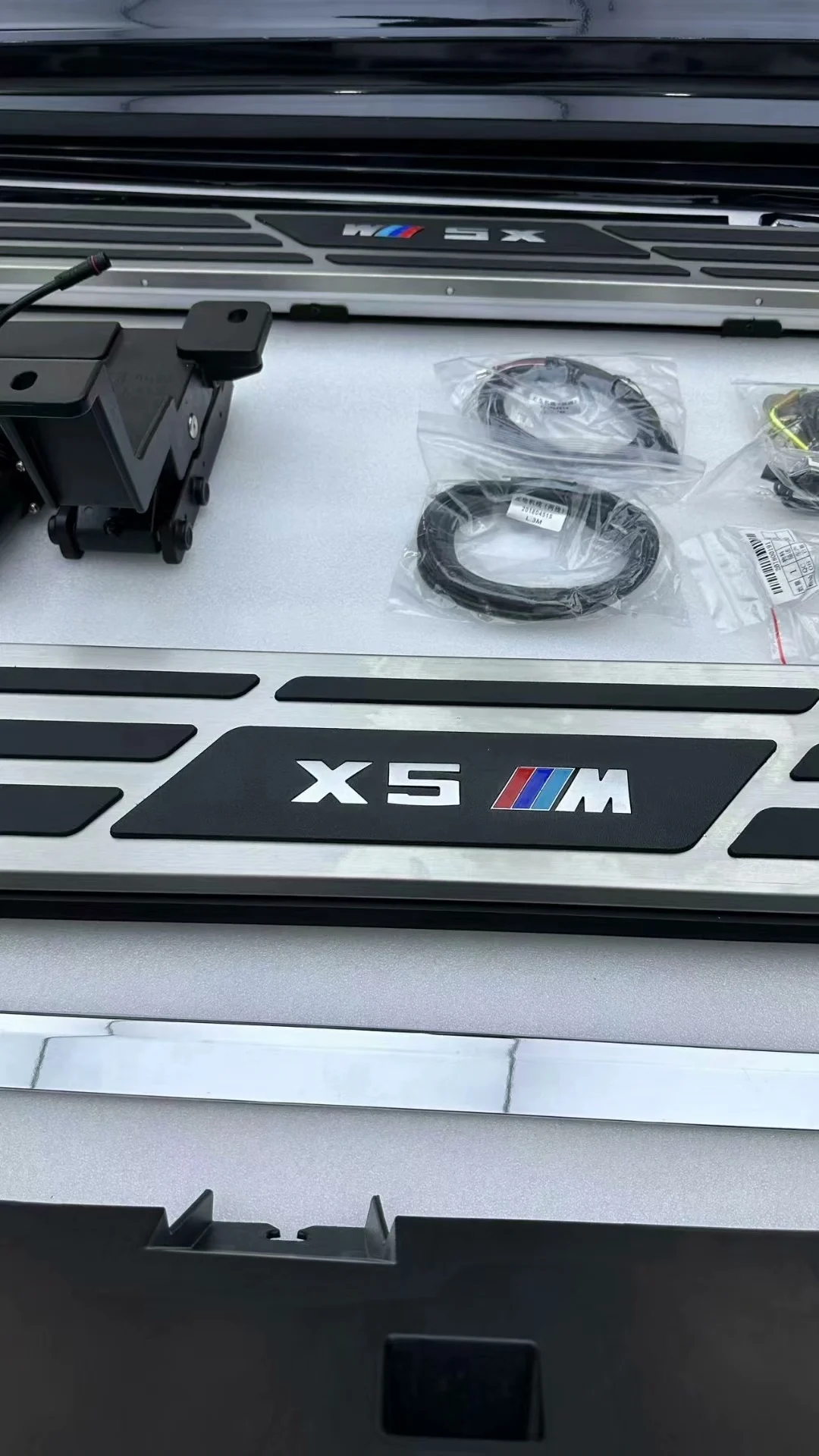 BMW X5 Power Running Boards with Full-Aluminum Integrated Brackets (Side Skirt Replacement Required)