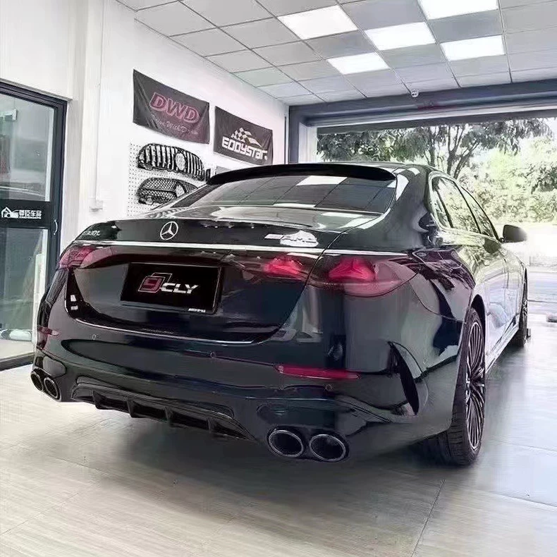 Mercedes-Benz Classe E W214 (2024–2025) Spoiler de Lábio do Difusor Traseiro Estilo AMG E53