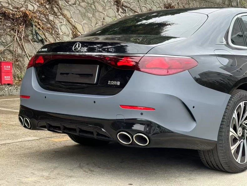 Mercedes-Benz Classe E W214 (2024–2025) Spoiler de Lábio do Difusor Traseiro Estilo AMG E53