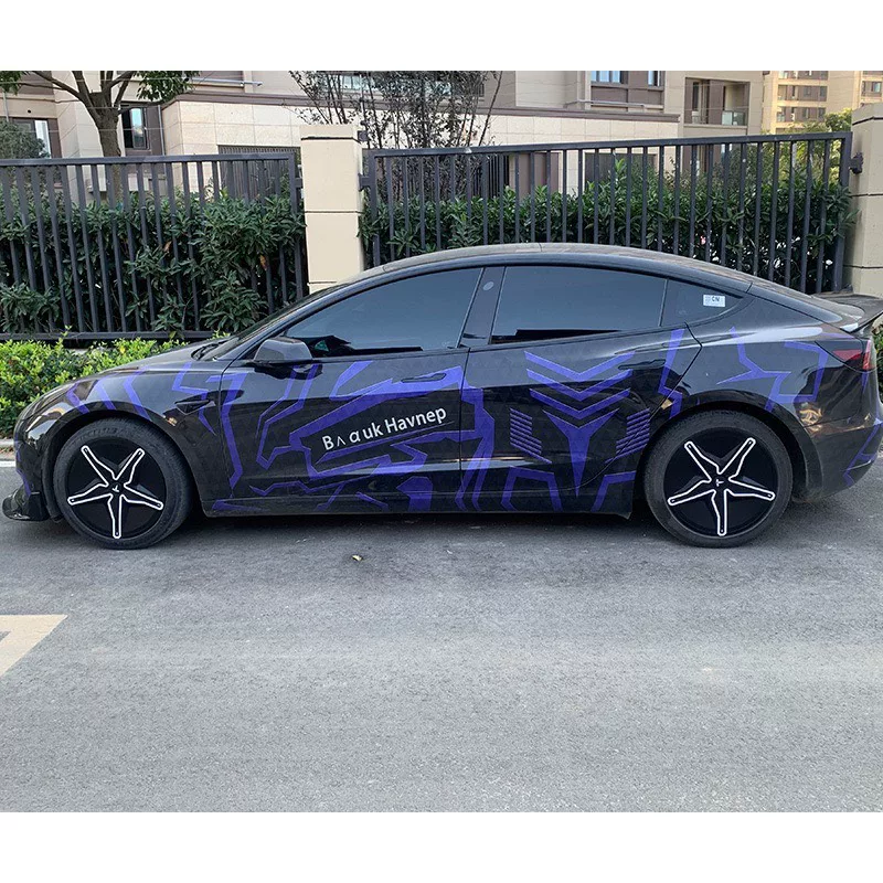 Tesla Model 3 Patrick Star–Shaped Wheel Covers (ABS+PC Material, Matte Black and White)