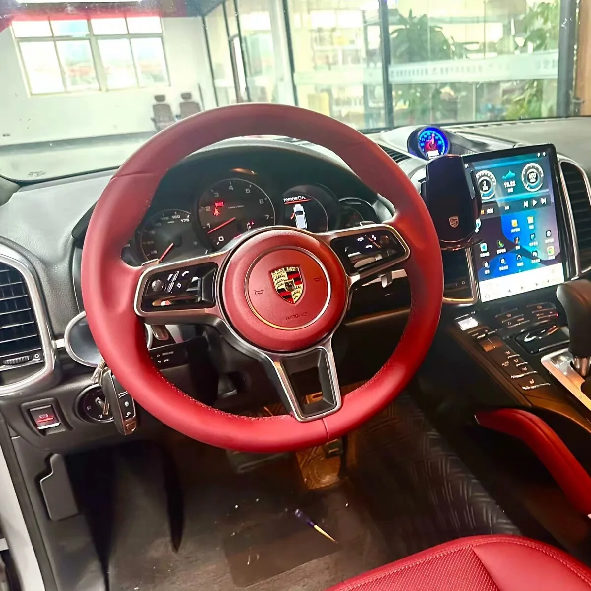Porsche GT-Style Steering Wheel Assembly (Riveted Design) – Compatible with 911, Cayenne, Panamera, Boxster, Cayman & 718