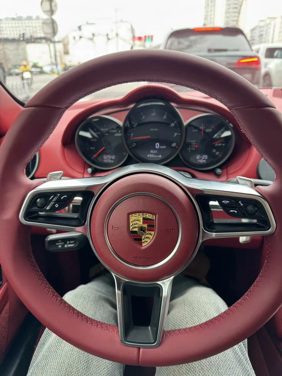 Porsche GT-Style Steering Wheel Assembly (Riveted Design) – Compatible with 911, Cayenne, Panamera, Boxster, Cayman & 718