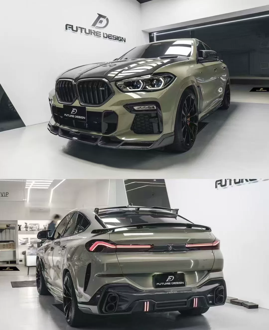 Kit de carroceria em fibra de carbono para BMW X6 G06