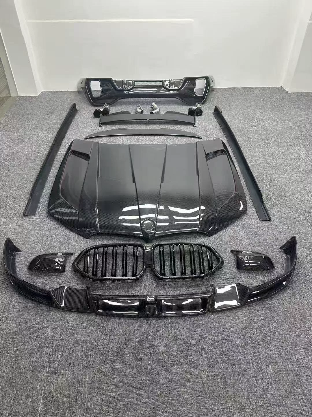 Kit de carroceria em fibra de carbono para BMW X6 G06