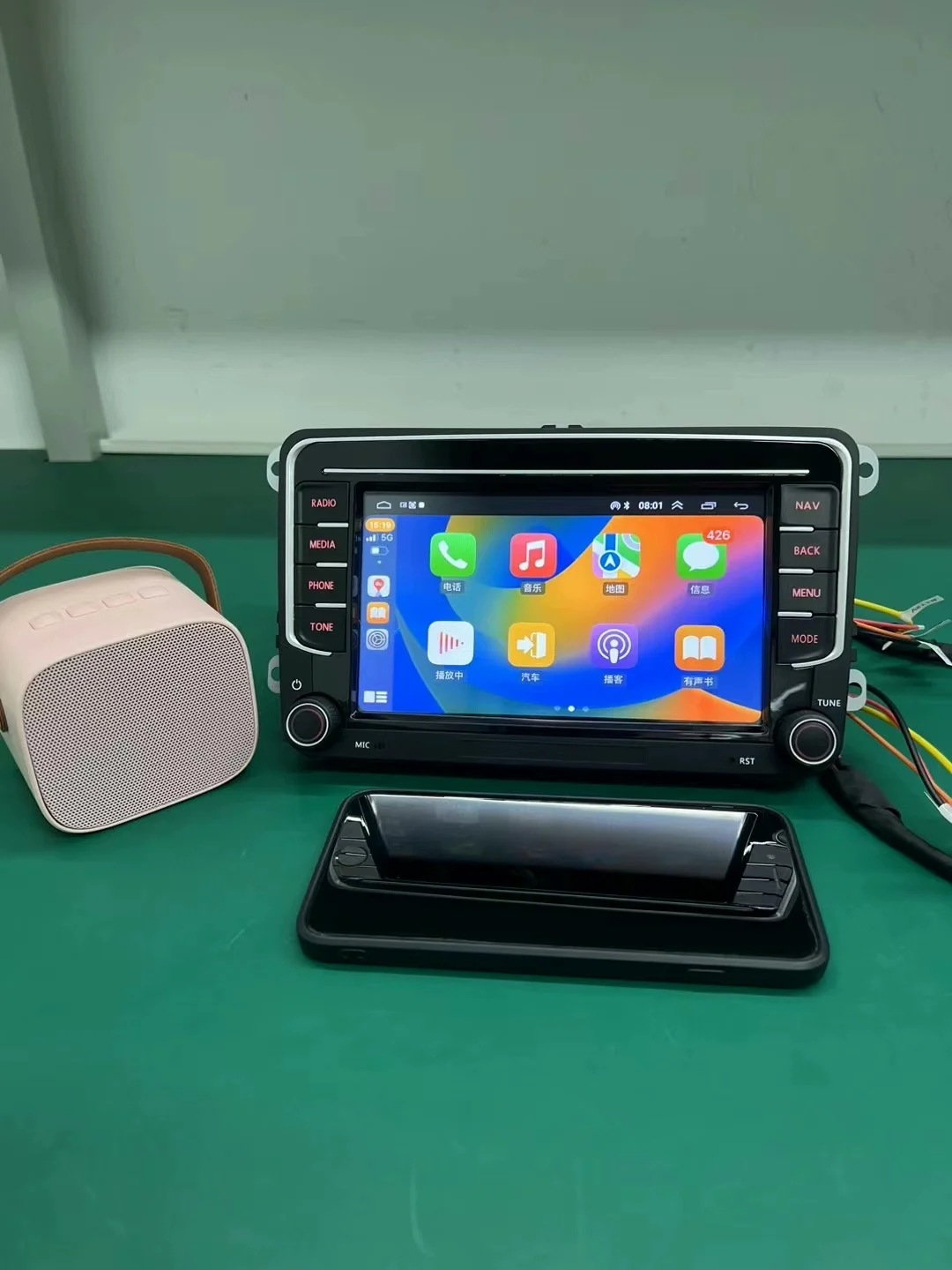 Wireless CarPlay & HiCar Head Unit for VW Passat, Magotan, Lavida, Polo, Golf, Jetta – Linux-Based Navigation System