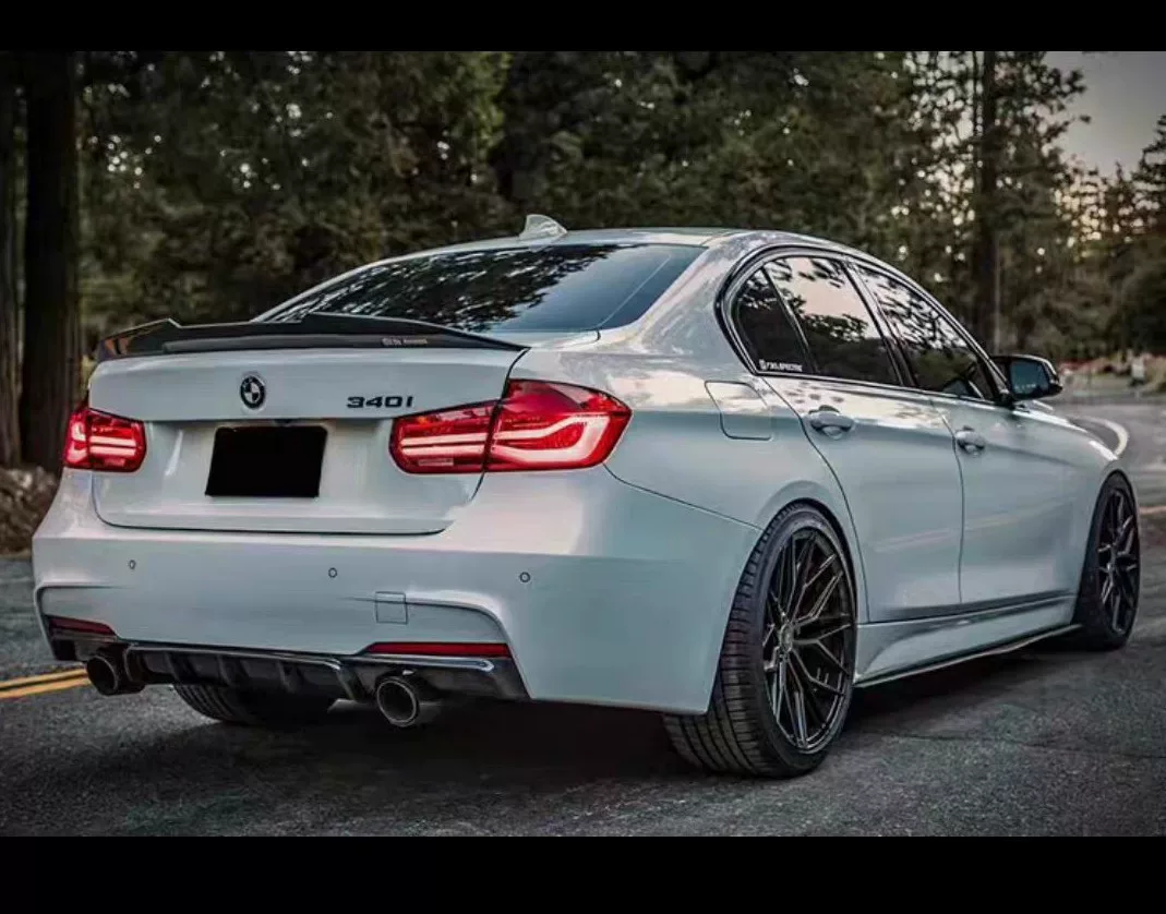 Ponteiras de escape duplas ou quádruplas para BMW Série 3/4/5 – Aço inoxidável, titânio preto, fibra de carbono