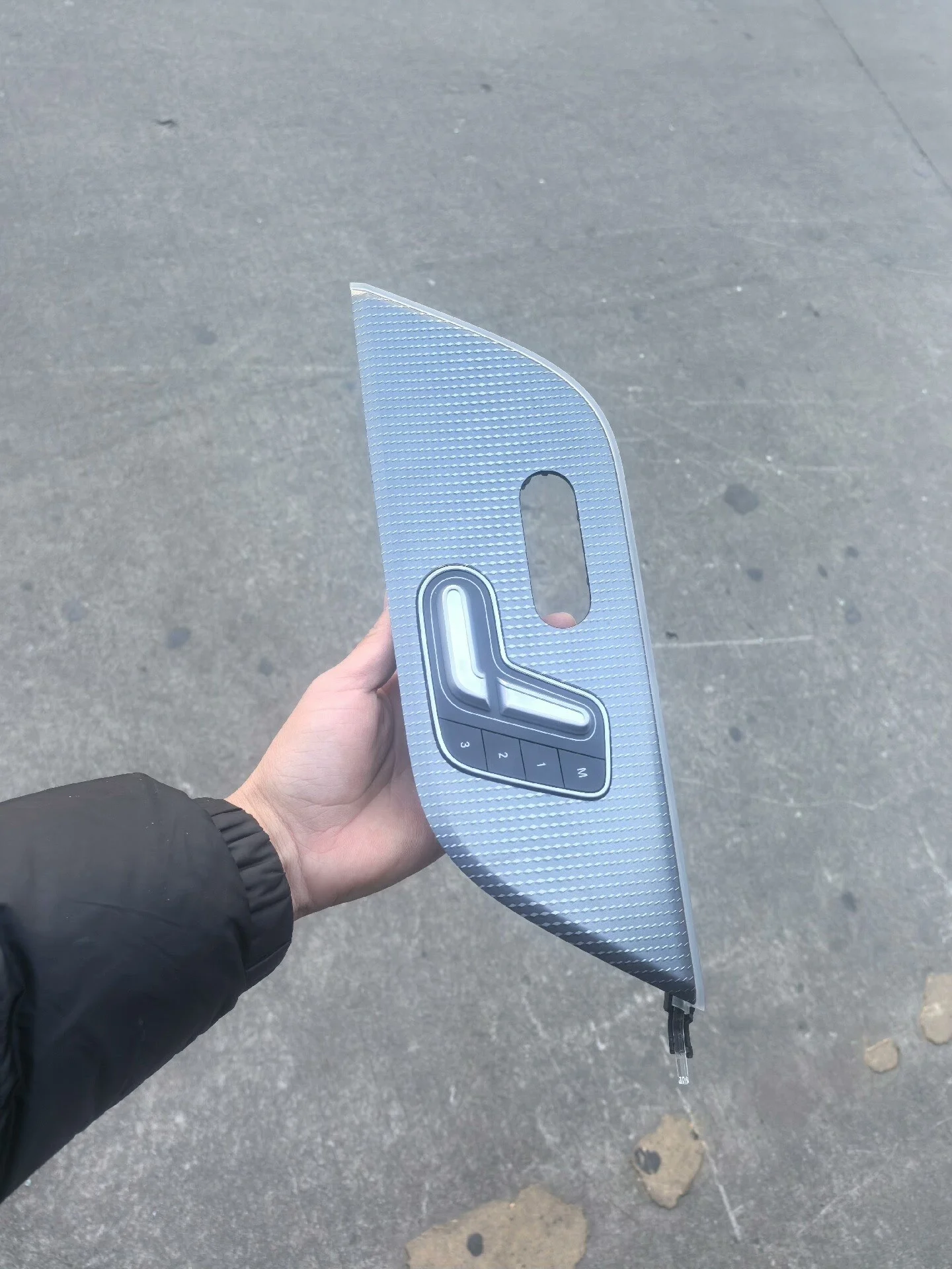 Interruptor de Memória do Banco da Mercedes-Benz com Aquecimento e Iluminação Ambiental por Fibra Óptica (W247/W177/W118/W243/GLB/GLA/B/A/CLA/EQB/EQA)