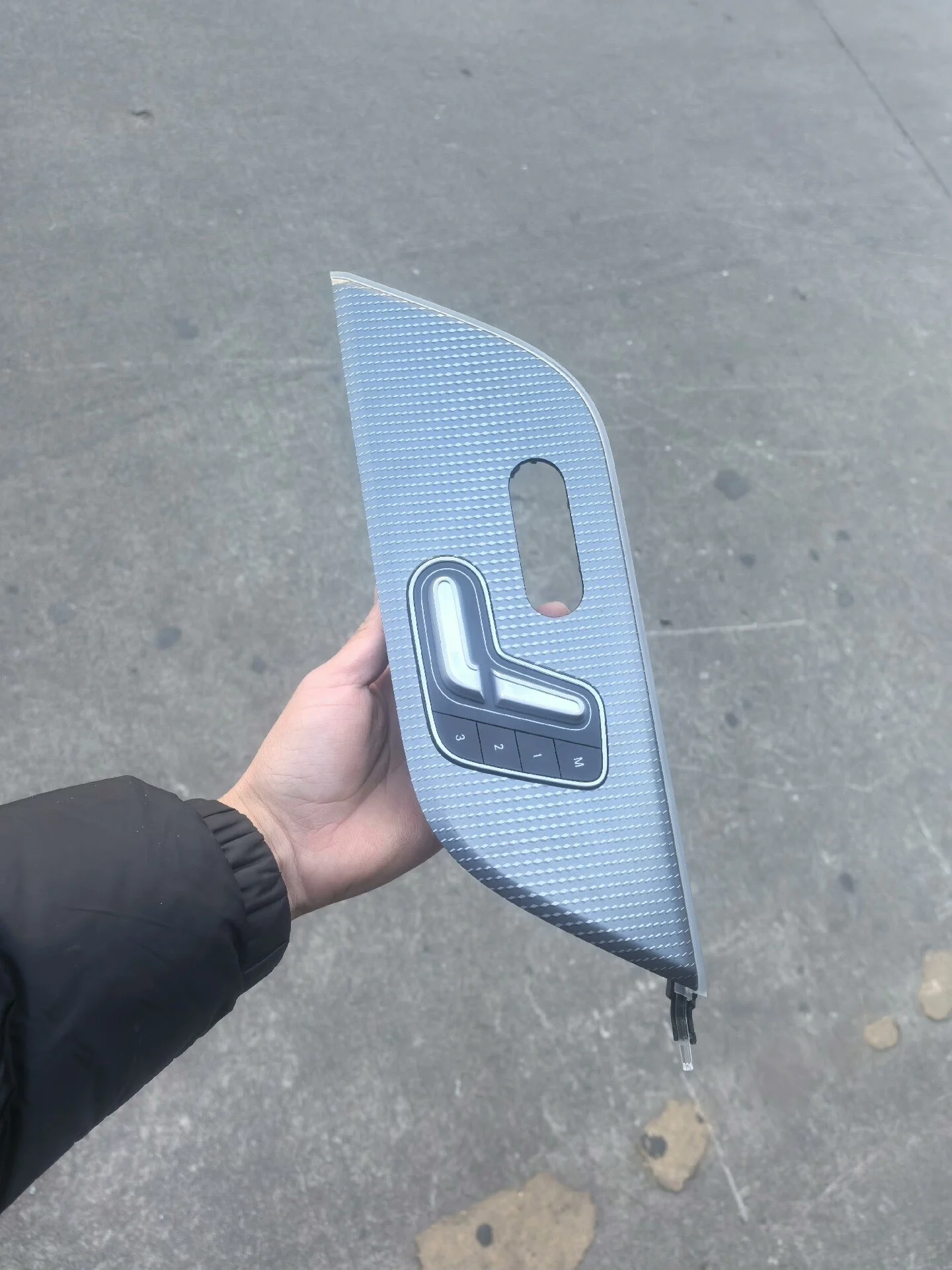 Interruptor de Memória do Banco da Mercedes-Benz com Aquecimento e Iluminação Ambiental por Fibra Óptica (W247/W177/W118/W243/GLB/GLA/B/A/CLA/EQB/EQA)