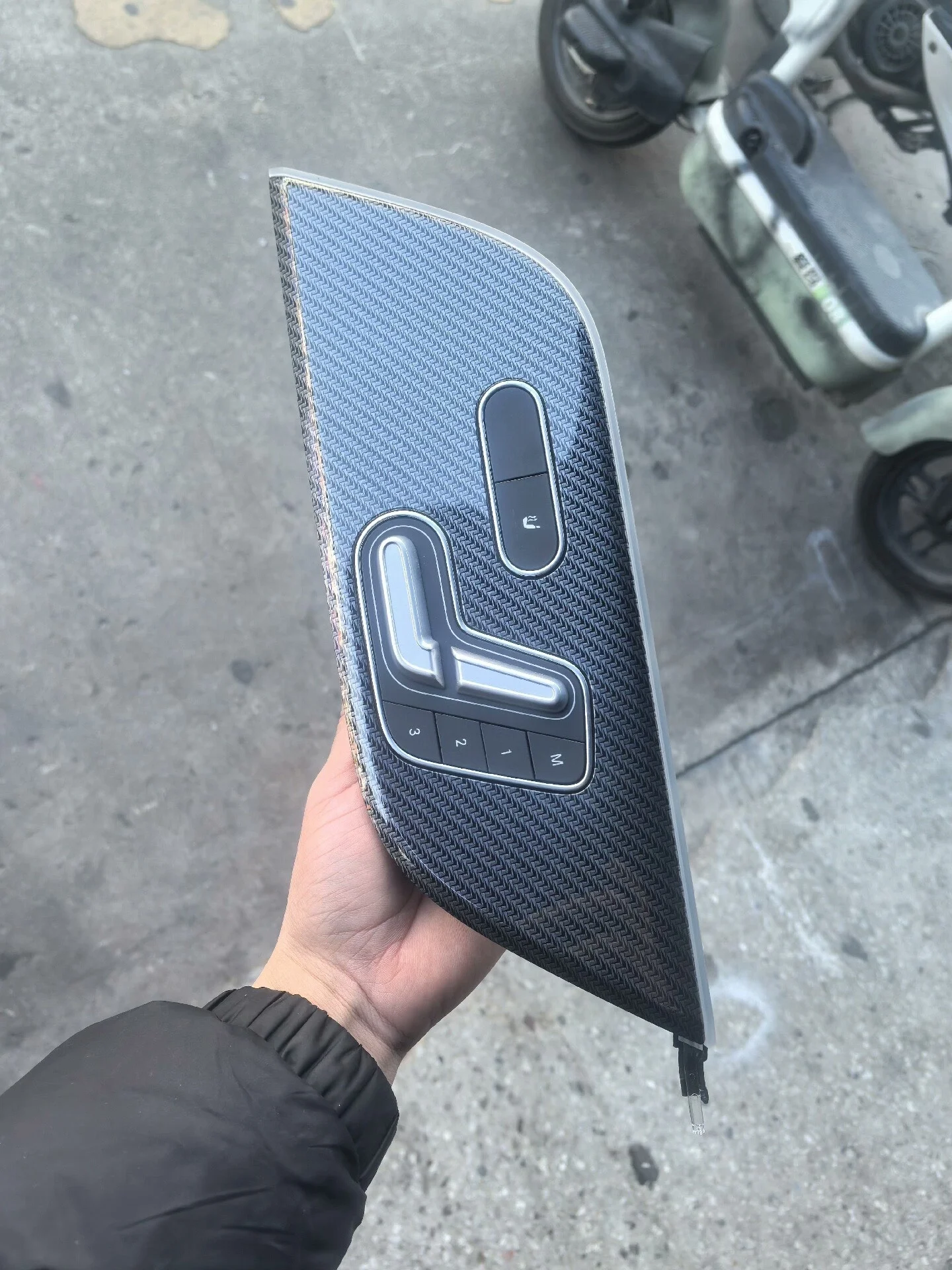 Interruptor de Memória do Banco da Mercedes-Benz com Aquecimento e Iluminação Ambiental por Fibra Óptica (W247/W177/W118/W243/GLB/GLA/B/A/CLA/EQB/EQA)