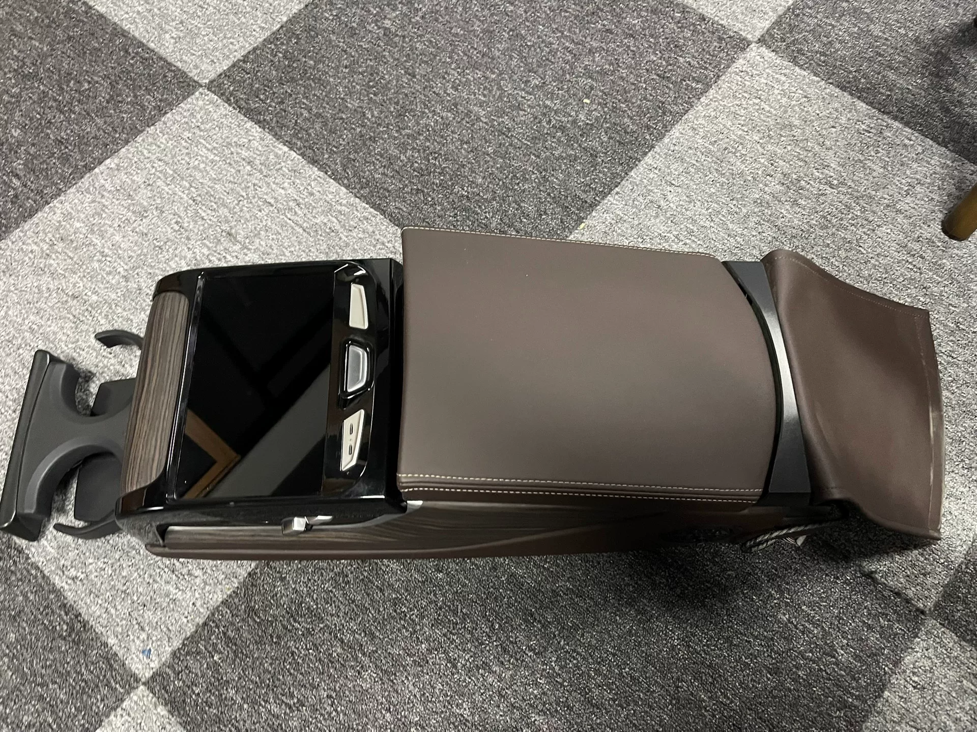 BMW 5 Series Genuine Rear Center Armrest with Aftermarket Display