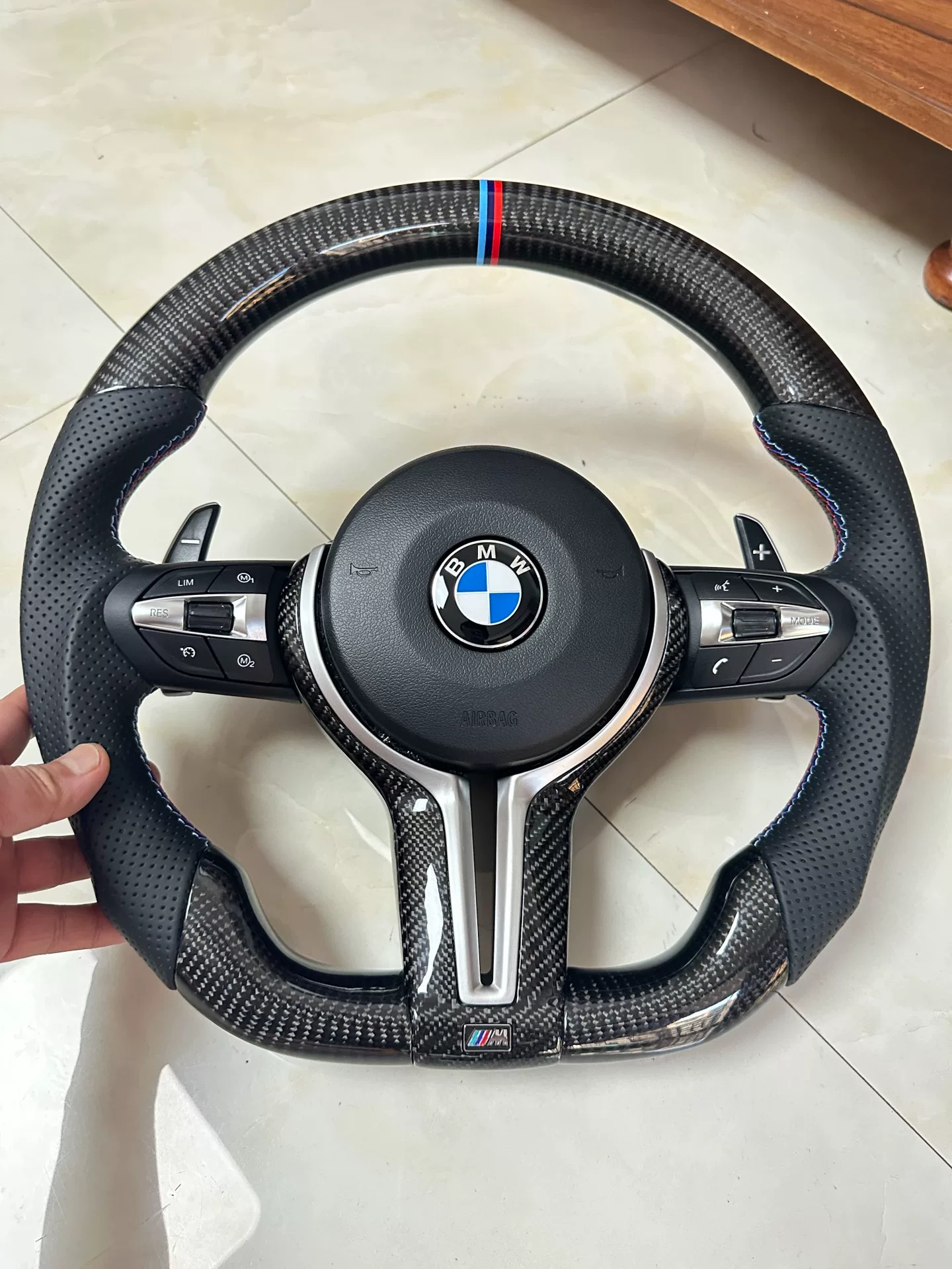 BMW Split-Spoke Steering Wheel Assembly (Carbon Fiber & Leather Options)