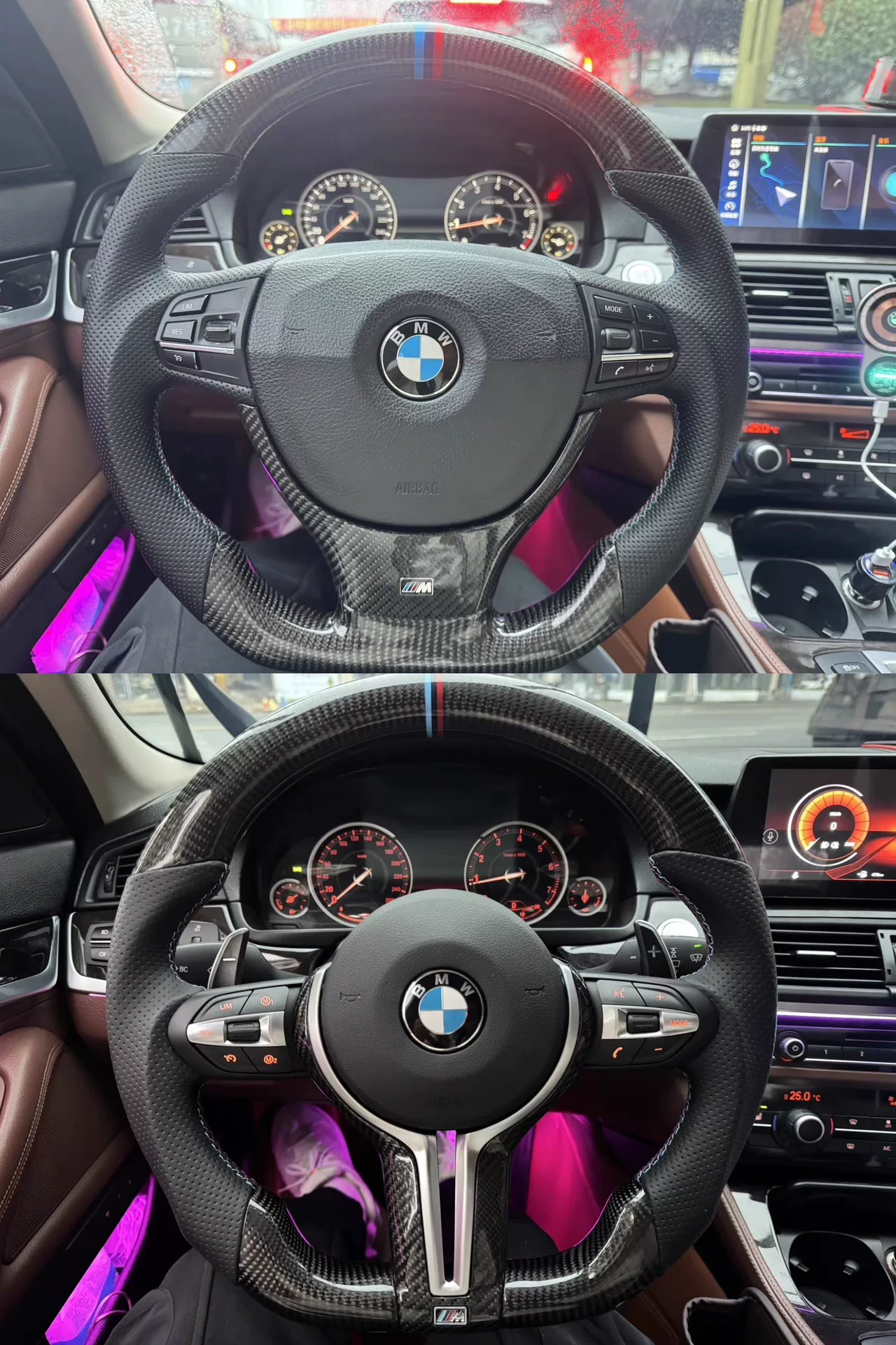 BMW Split-Spoke Steering Wheel Assembly (Carbon Fiber & Leather Options)