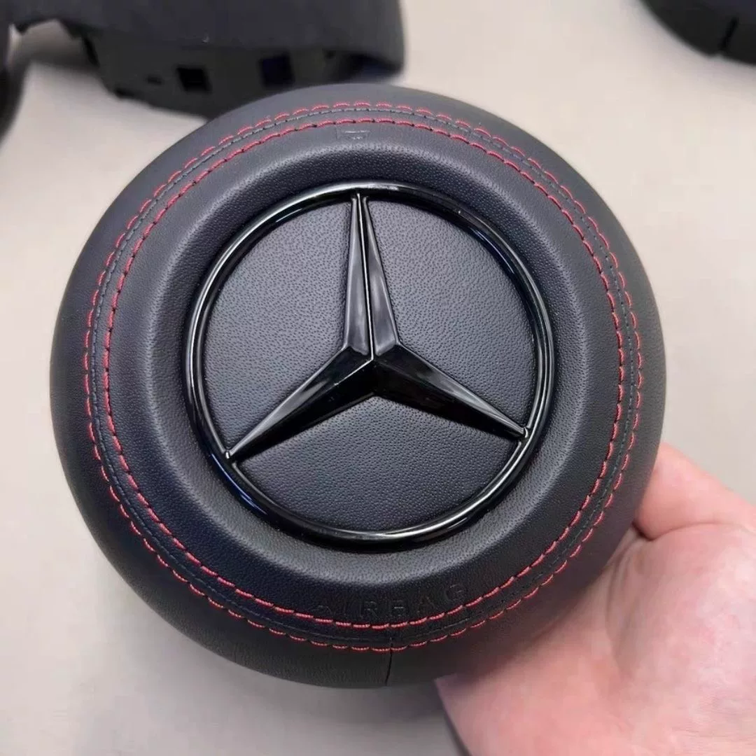 Mercedes-Benz steering wheel horn cover (customized genuine leather/suede version)