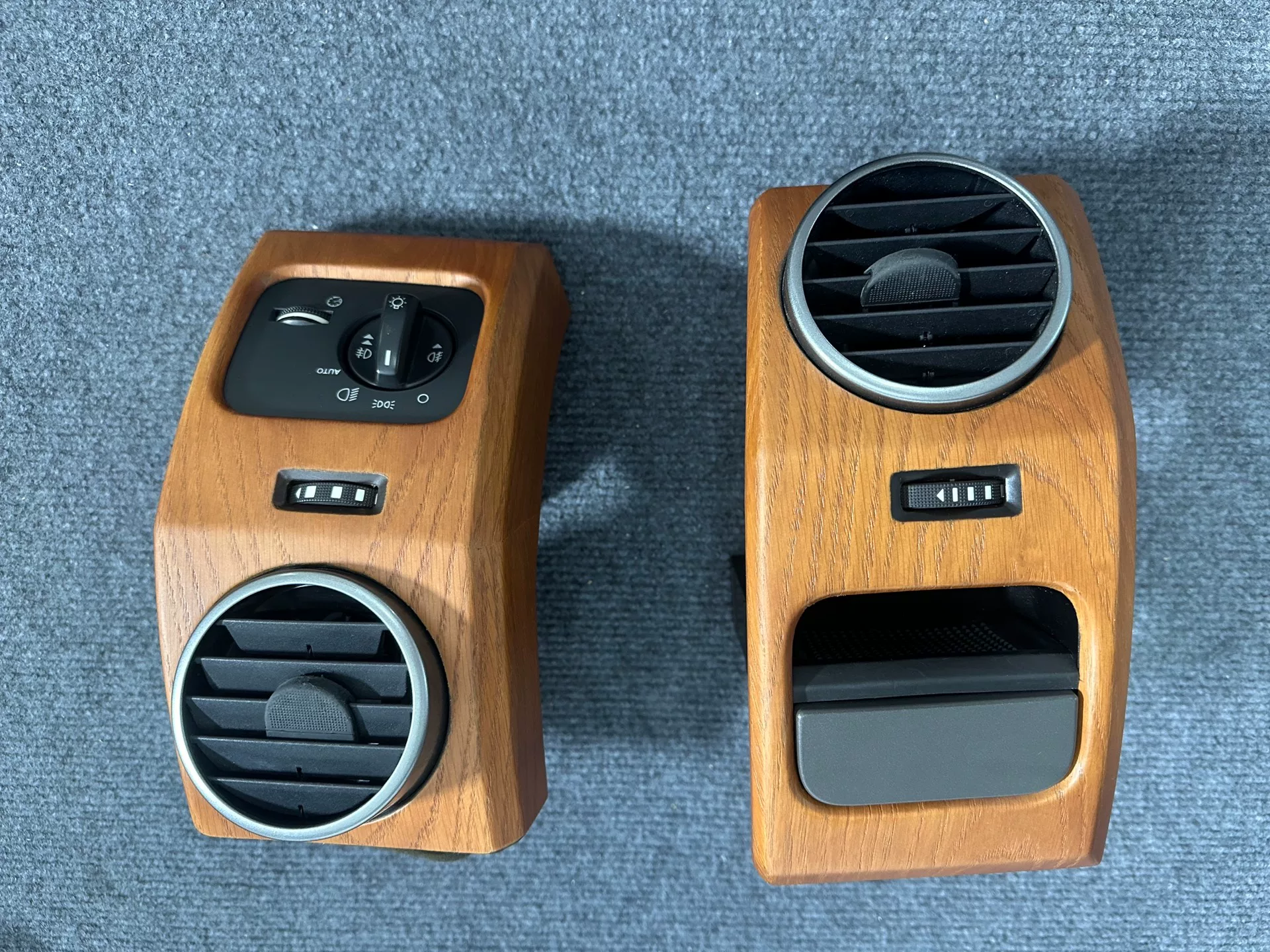 Land Rover Discovery 3 Red-Brown Ash Wood Steering Wheel Trim Kit