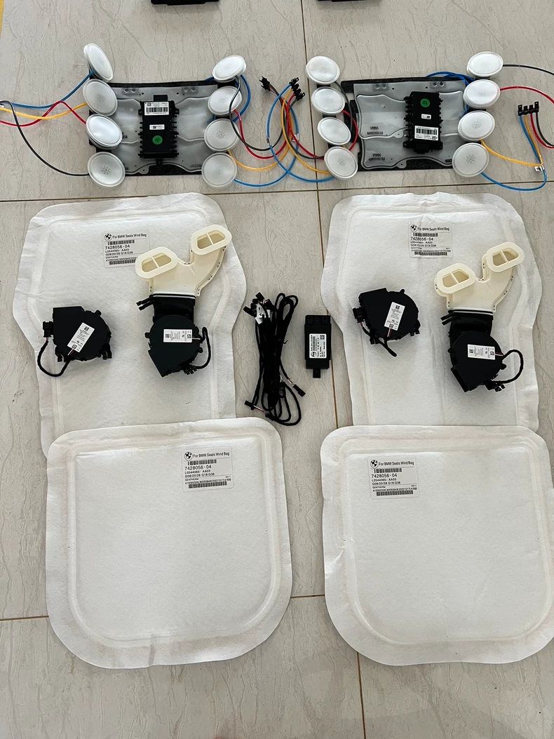 Sistema de ventilação do banco da BMW para iDrive 7 e iDrive 8 – Integrado de fábrica, com controle por tela sensível ao toque em 3 níveis e ativação por voz