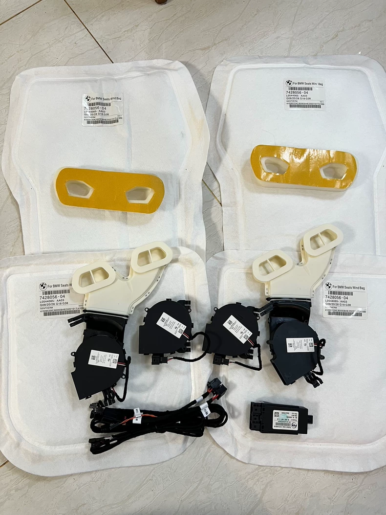 Sistema de ventilação do banco da BMW para iDrive 7 e iDrive 8 – Integrado de fábrica, com controle por tela sensível ao toque em 3 níveis e ativação por voz