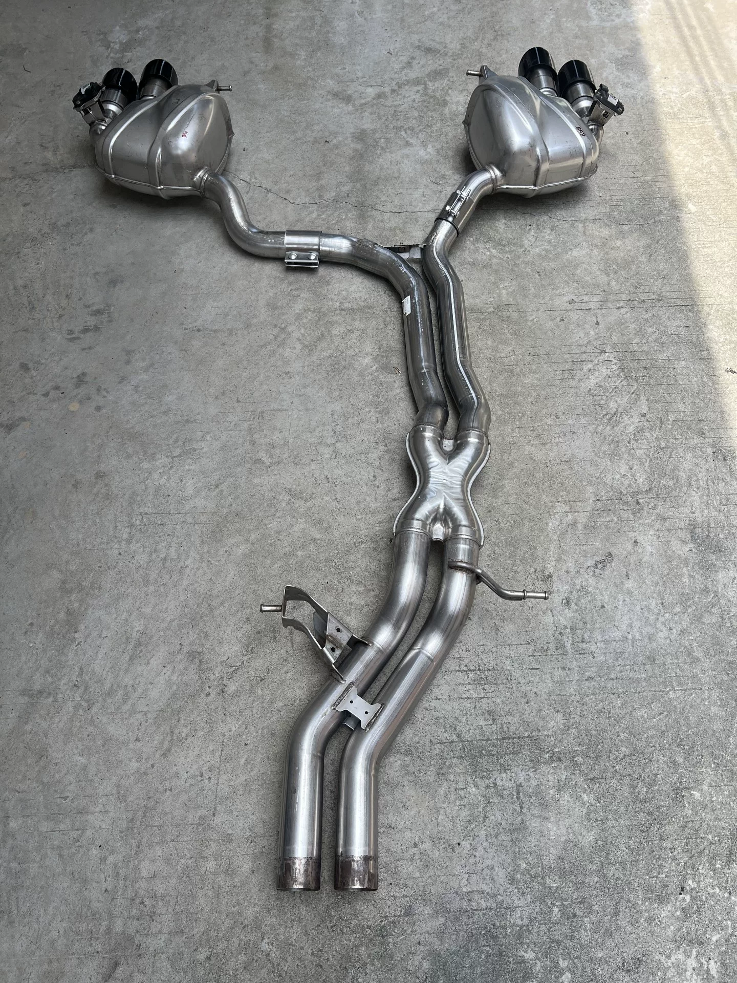 Porsche Macan (2019-2025) Genuine GTS Sport Exhaust System with Dual Chrome Tips