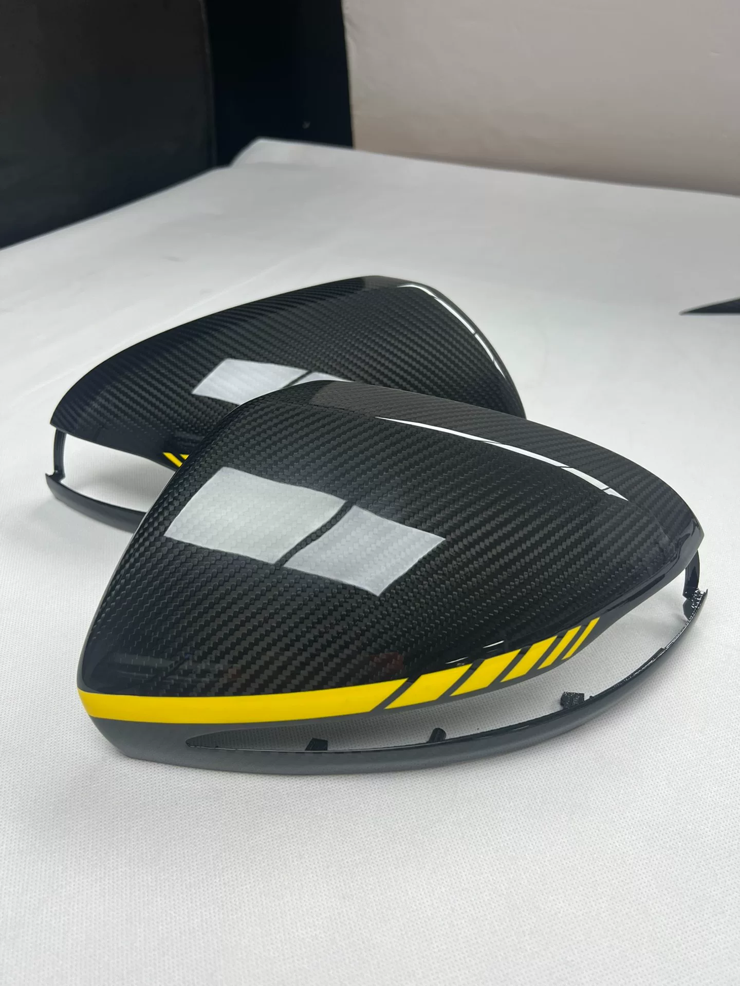 Mercedes-Benz Dry Carbon Fiber Side Mirror Covers for C-Class, E-Class, S-Class, AMG GT 4-Door, GLC, CLS, GLA, GLB