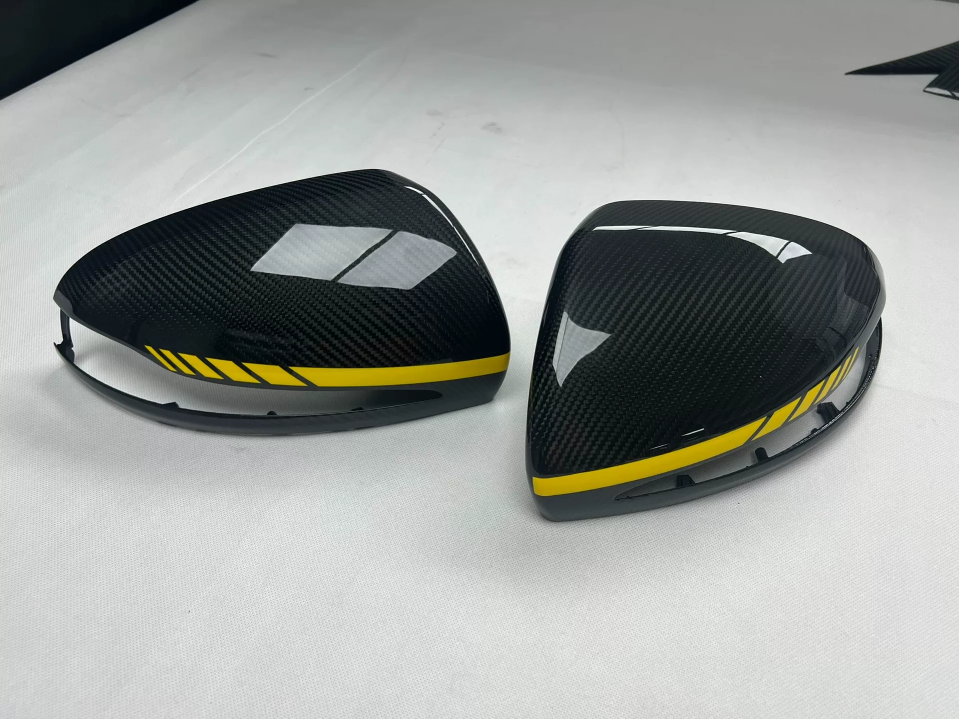 Mercedes-Benz Dry Carbon Fiber Side Mirror Covers for C-Class, E-Class, S-Class, AMG GT 4-Door, GLC, CLS, GLA, GLB