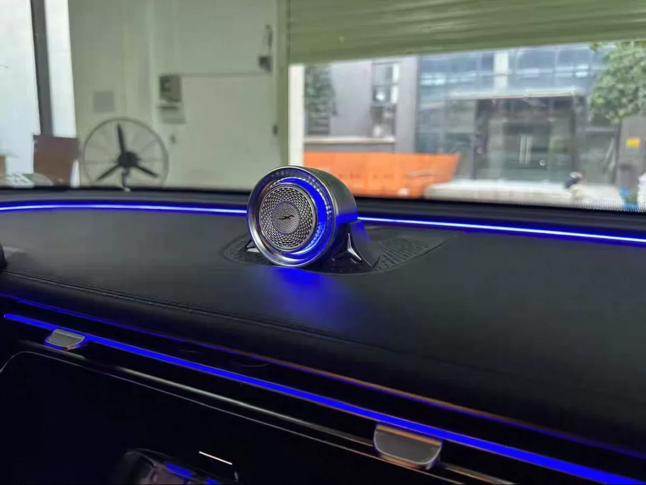 Mercedes-Benz W214 E-Class OEM-Style Rotating Center Speaker with 64-Color Ambient Lighting & High-Frequency Driver