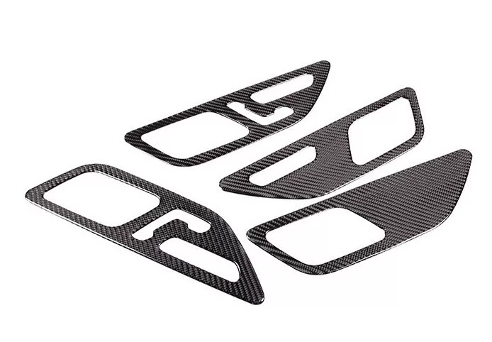 Mercedes-Benz C-Class W206 (2022–2025) Carbon Fiber Interior Door Pull Handles & Seat Control Panel Trim Kit