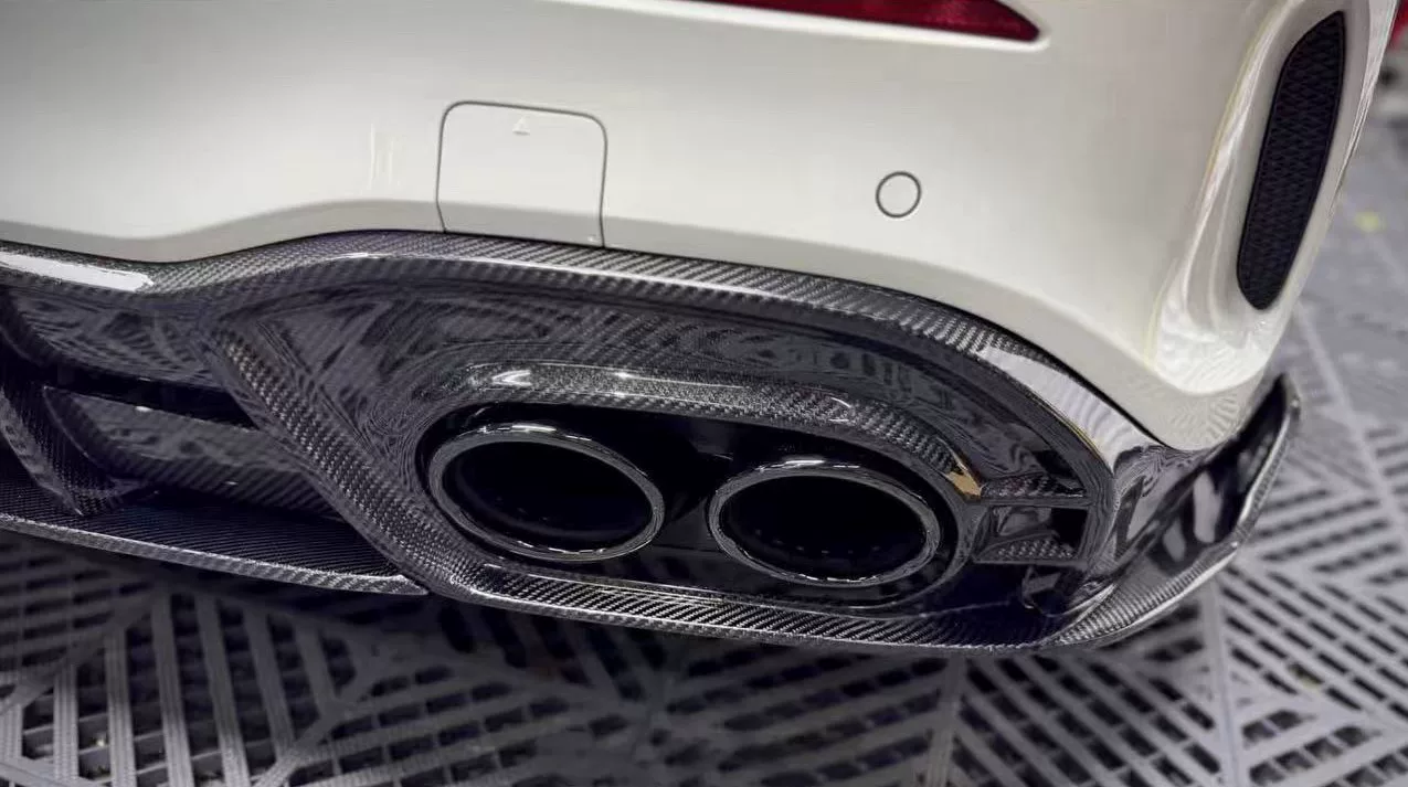 Mercedes-Benz A-Class W177 A35 AMG Carbon Fiber Rear Lip and Exhaust Tip Kit