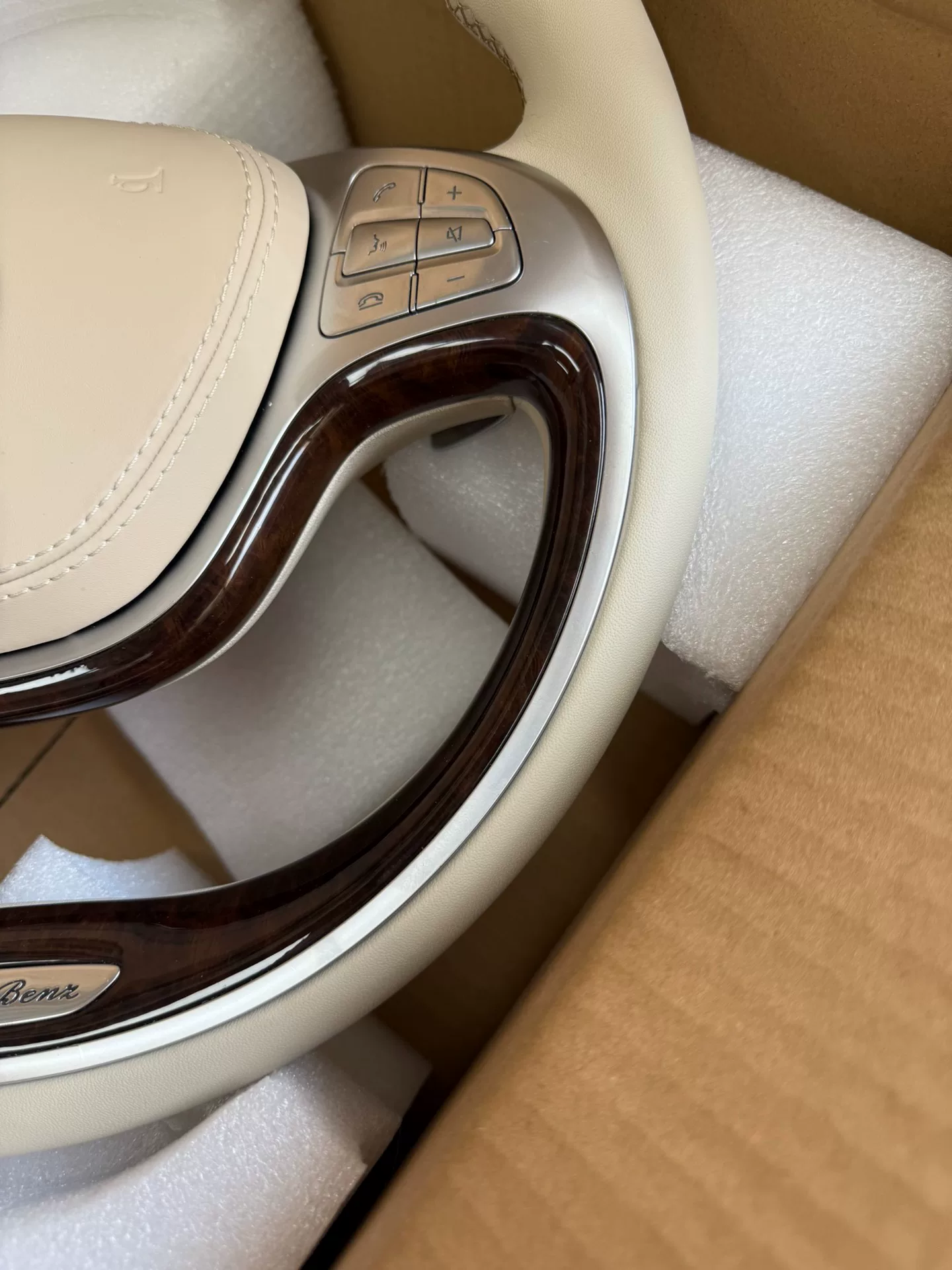 Genuine Wood-Trimmed Steering Wheel for Mercedes-Maybach S-Class W222 (S300 / S320)