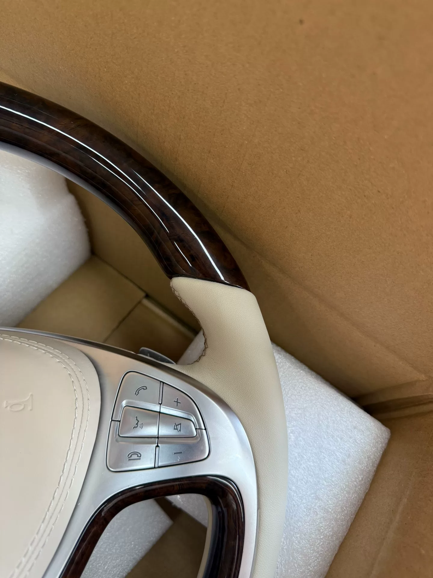 Genuine Wood-Trimmed Steering Wheel for Mercedes-Maybach S-Class W222 (S300 / S320)