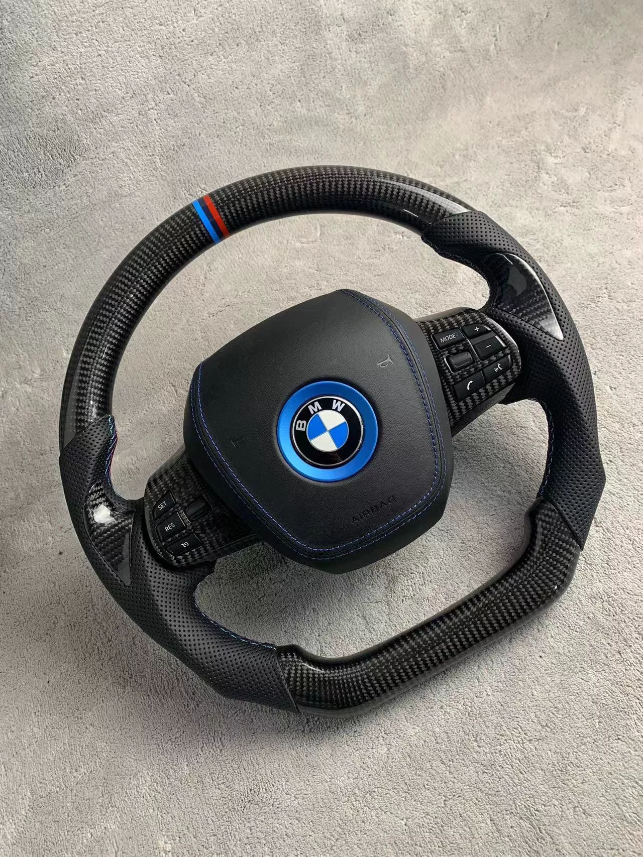 BMW i3 Carbon Fiber Steering Wheel Upgrade