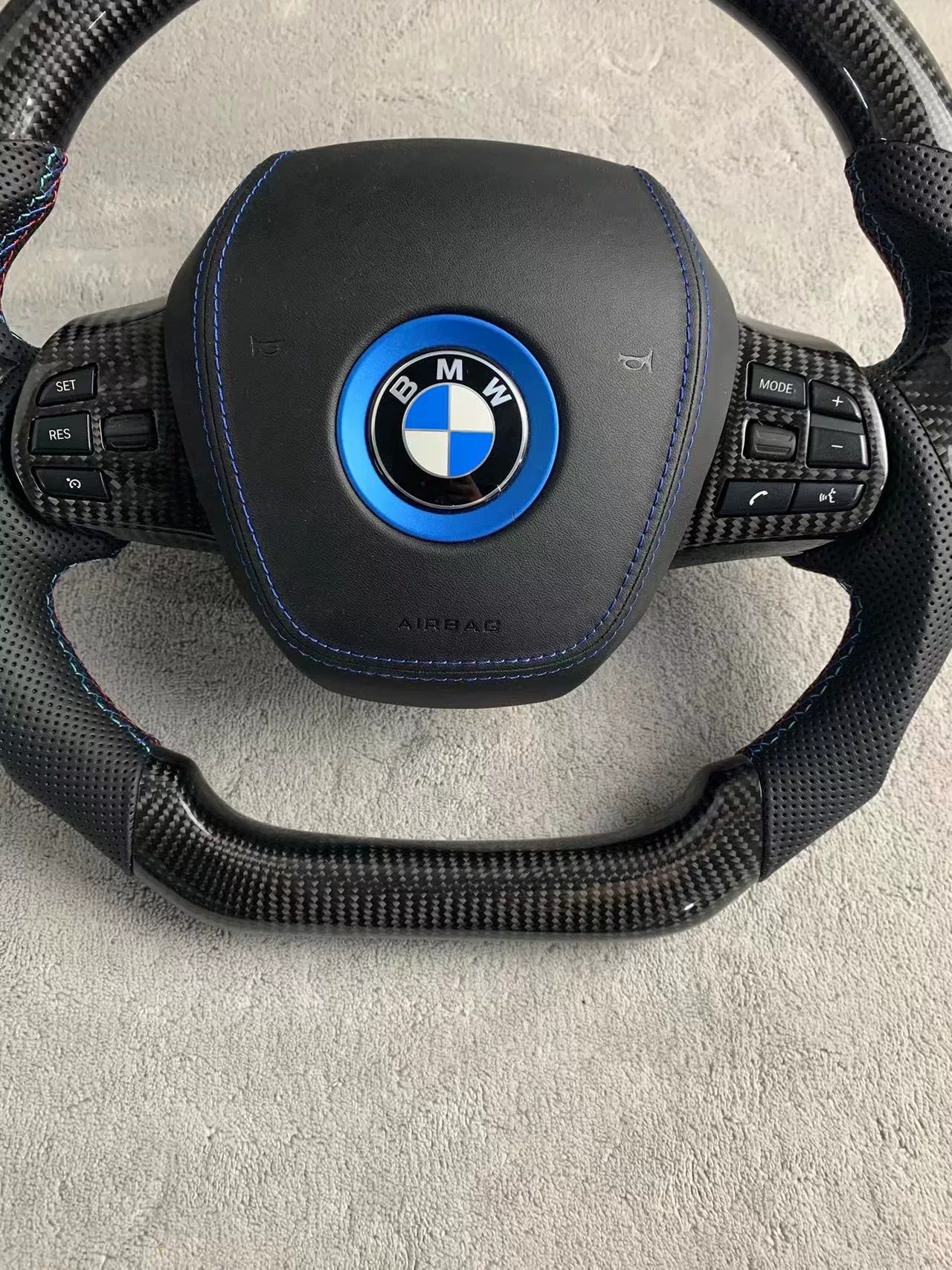 BMW i3 Carbon Fiber Steering Wheel Upgrade