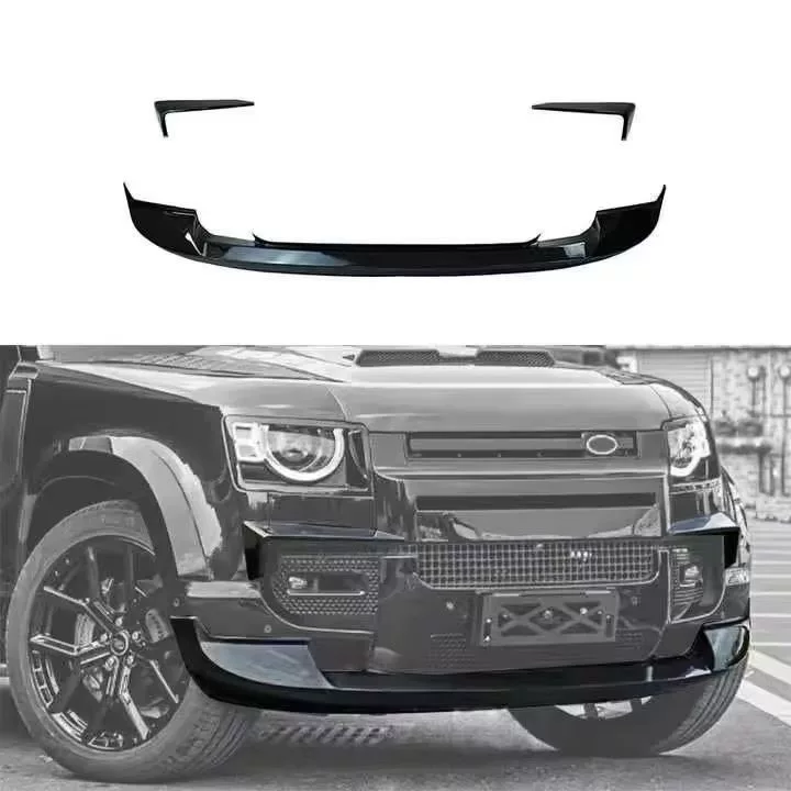 2020–2025 Land Rover Defender Body Kit – Sleek Black Full Exterior Trim Package (Front Bumper, Rear Bumper & Side Skirts)