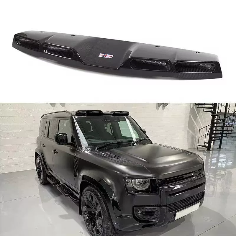 2020–2025 Land Rover Defender Body Kit – Sleek Black Full Exterior Trim Package (Front Bumper, Rear Bumper & Side Skirts)