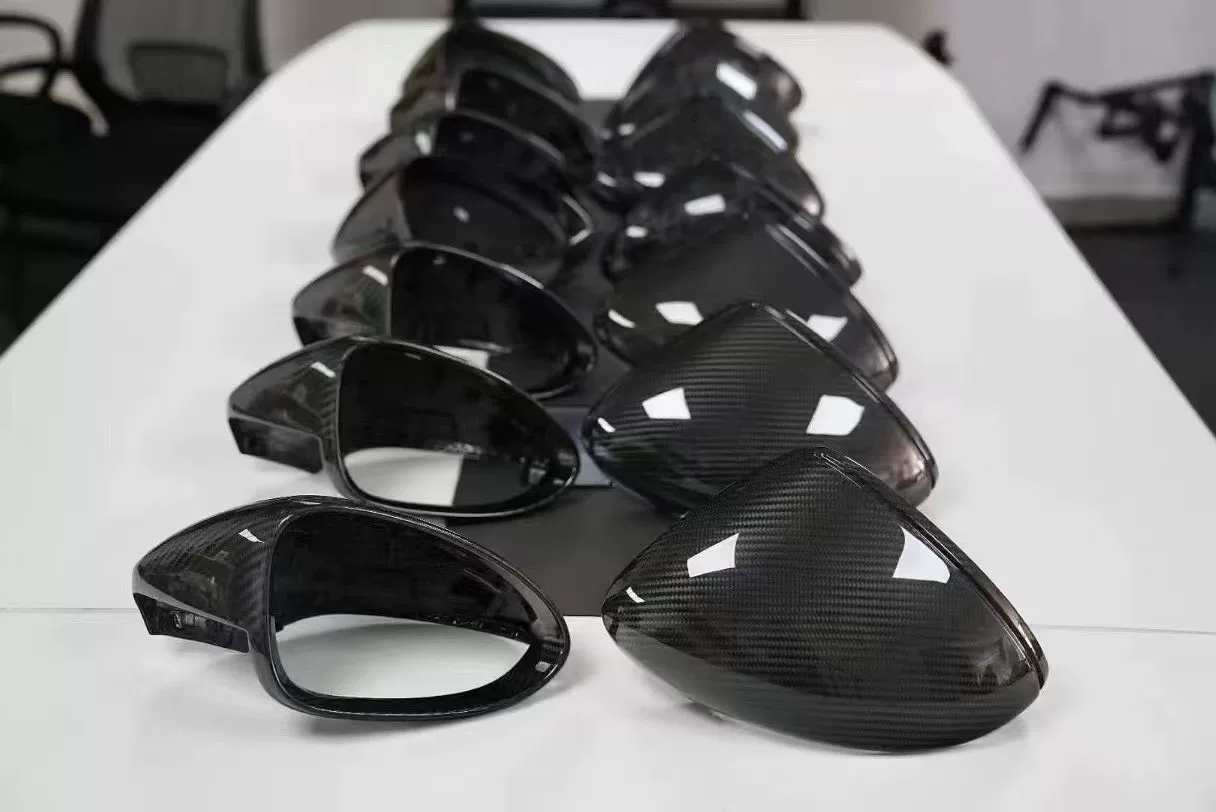 Capas de Espelhos Laterais em Fibra de Carbono para Porsche Cayenne, Panamera, 718, Macan, 992, 911 e Taycan
