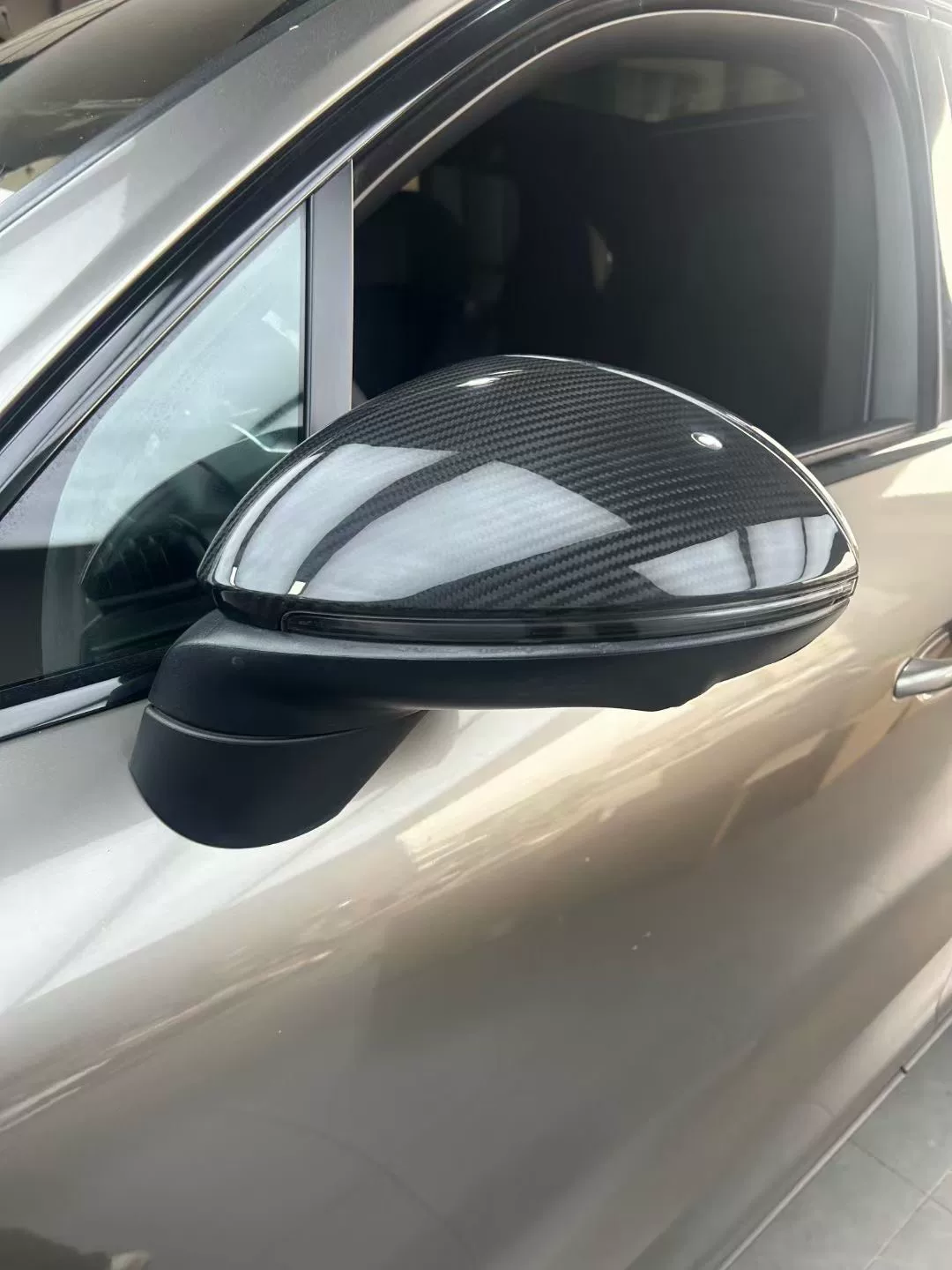 Capas de Espelhos Laterais em Fibra de Carbono para Porsche Cayenne, Panamera, 718, Macan, 992, 911 e Taycan