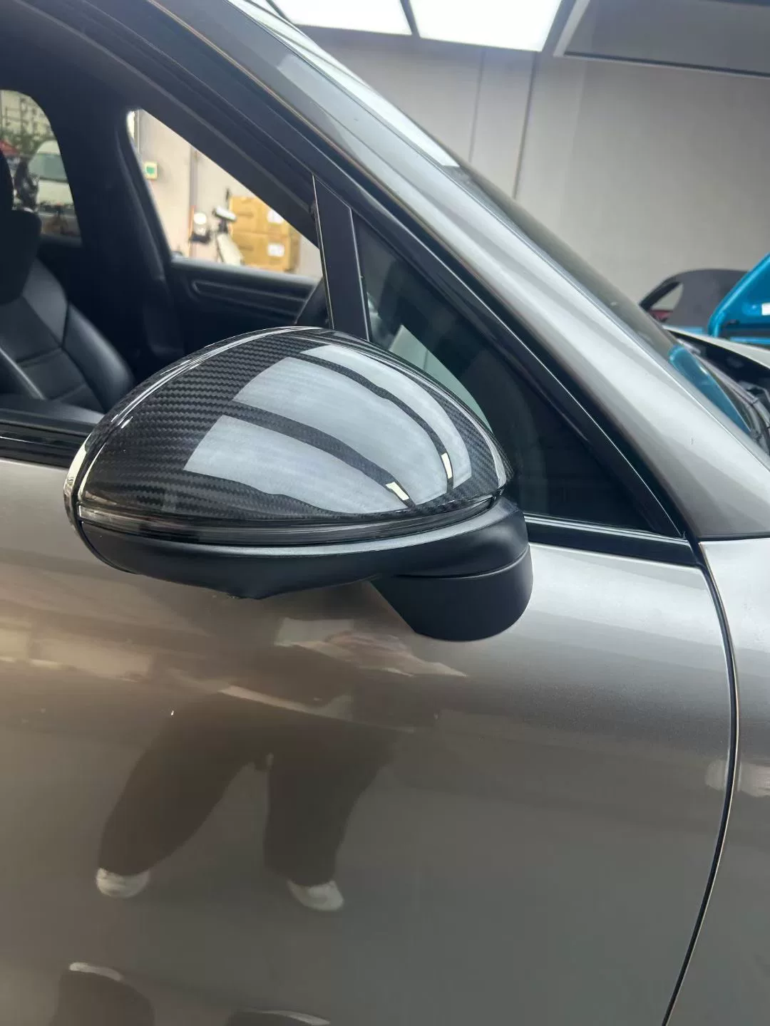 Capas de Espelhos Laterais em Fibra de Carbono para Porsche Cayenne, Panamera, 718, Macan, 992, 911 e Taycan