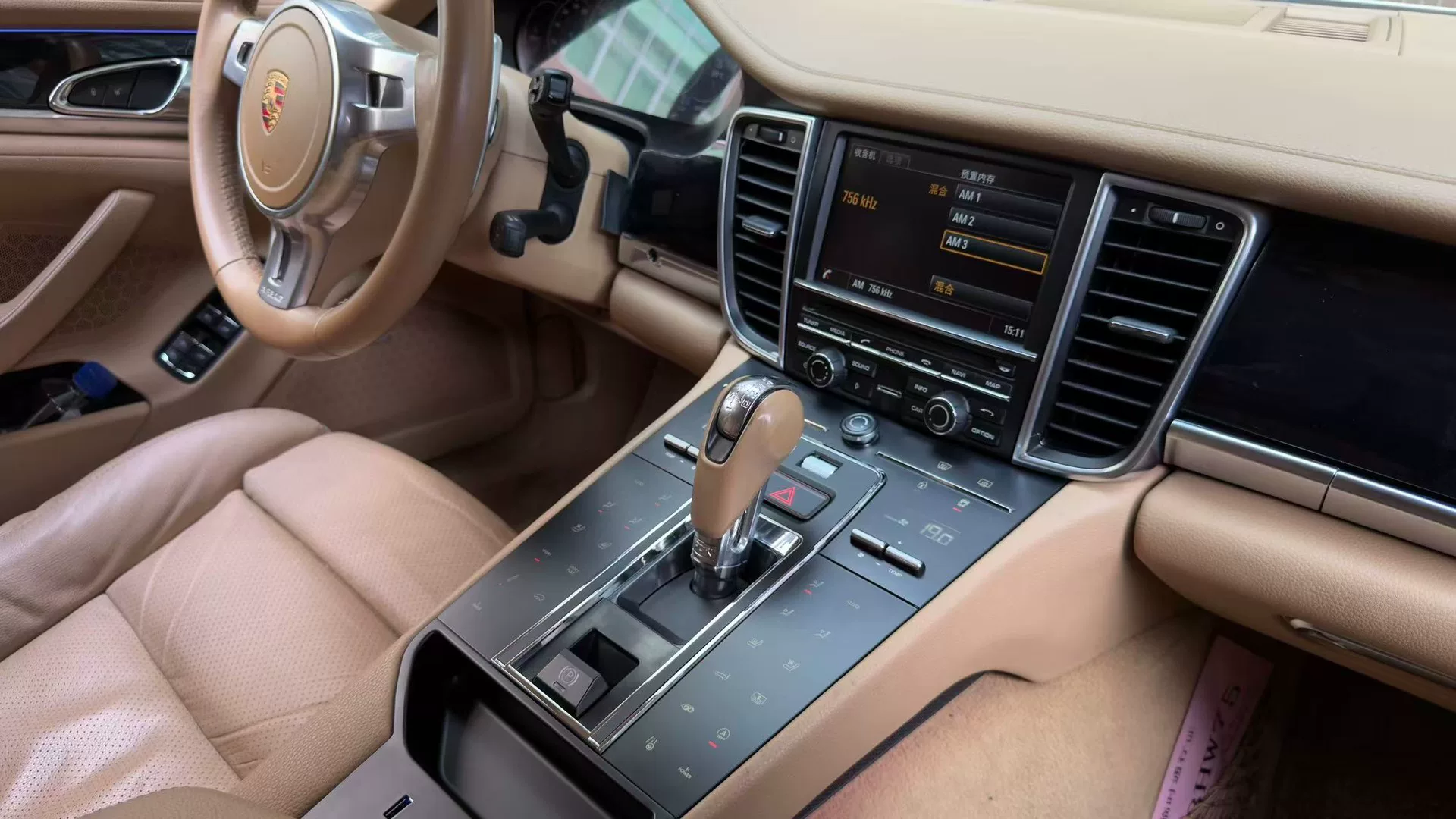 Painel de controle climático com tela sensível ao toque de alta qualidade para Porsche Panamera (2010–2017) – Atualização completa para LCD, com USB-C e suporte para ar-condicionad