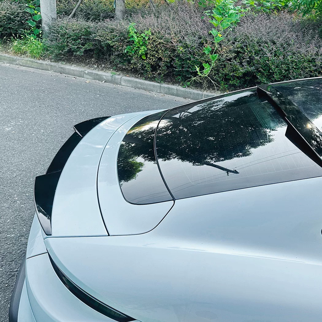 Kit de modificações para a Porsche Taycan: spoiler dianteiro/trasero/saia lateral/asa traseira/asa superior (impressão a água com padrão de carbono)