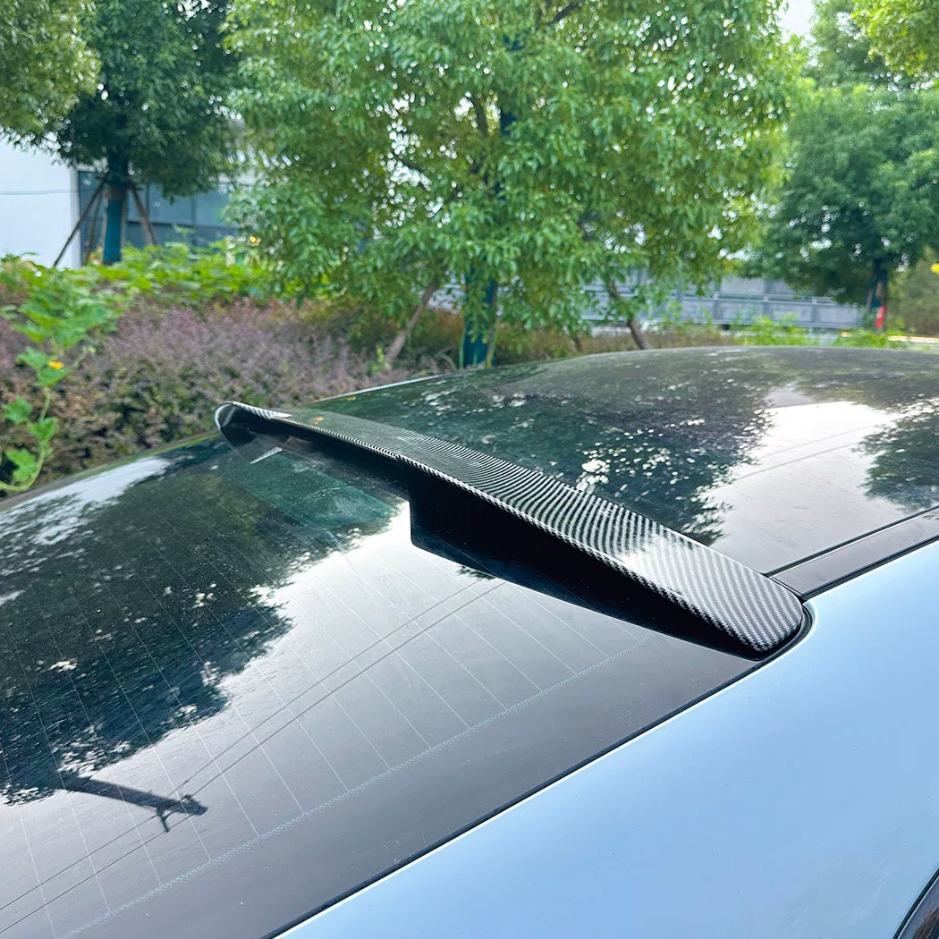 Kit de modificações para a Porsche Taycan: spoiler dianteiro/trasero/saia lateral/asa traseira/asa superior (impressão a água com padrão de carbono)